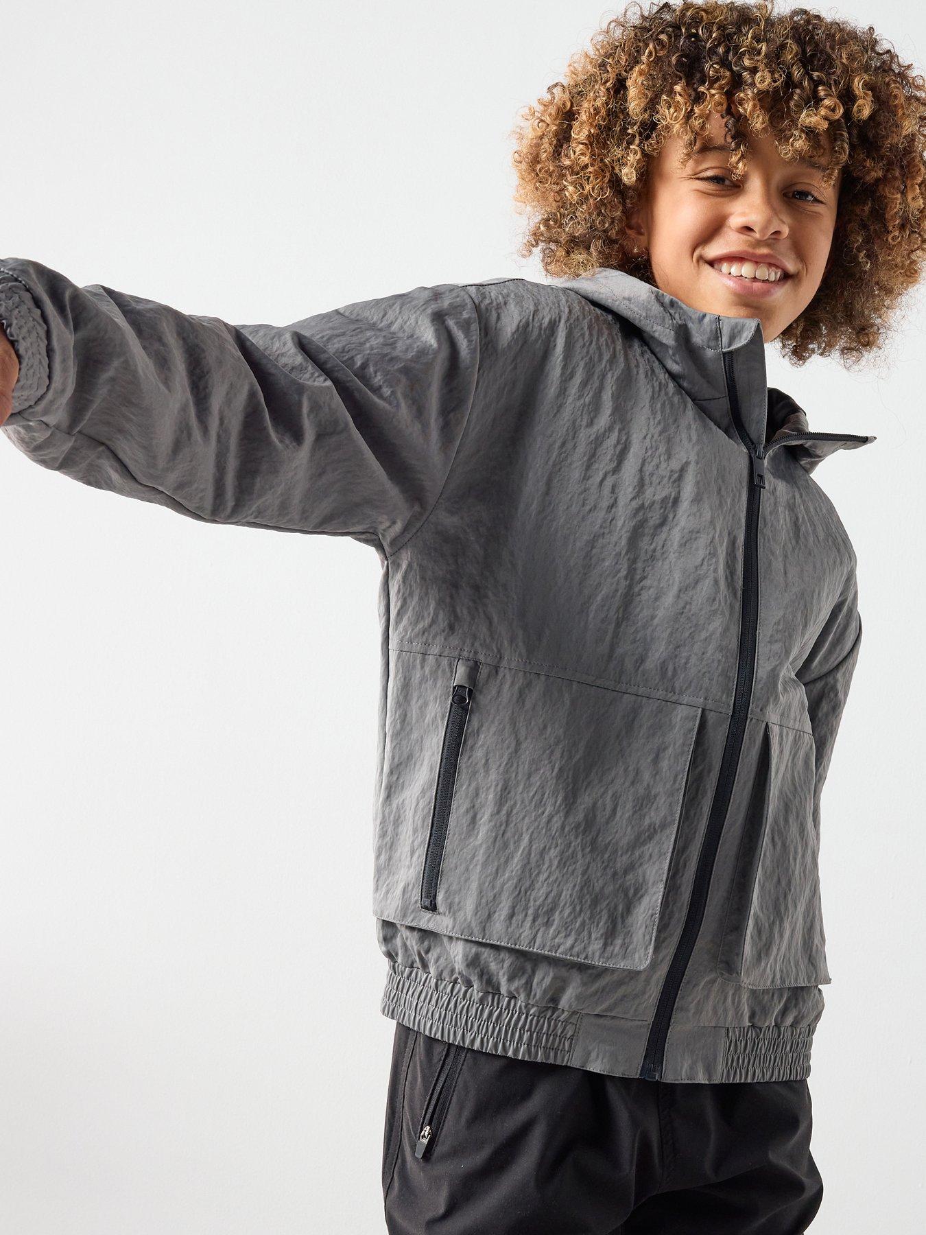 The Very Collection Boys Crinkle Pocket Detail Coat