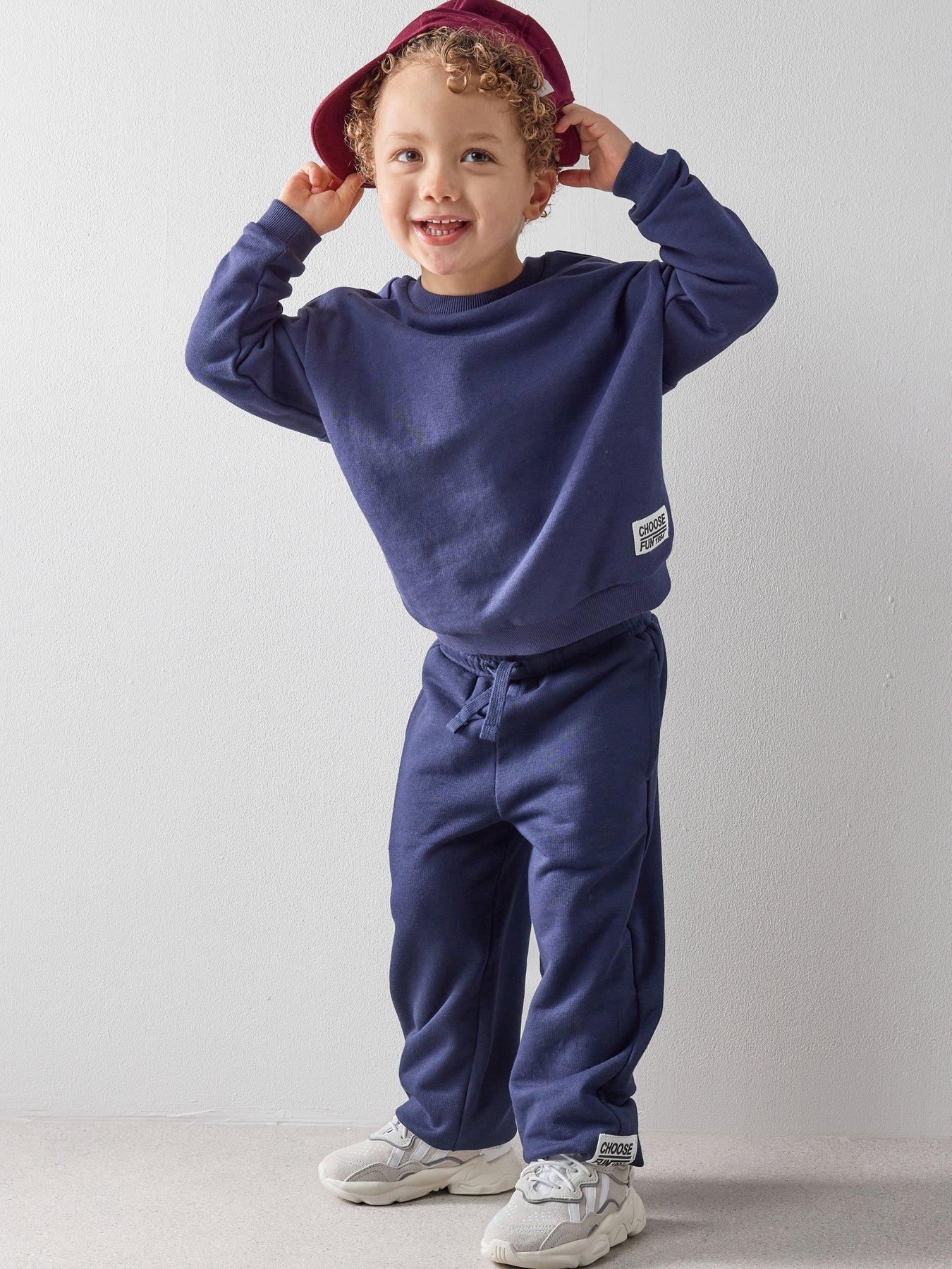 The Very Collection Boys 2 Pack Tab Detail Joggers - Navy / Grey | Very