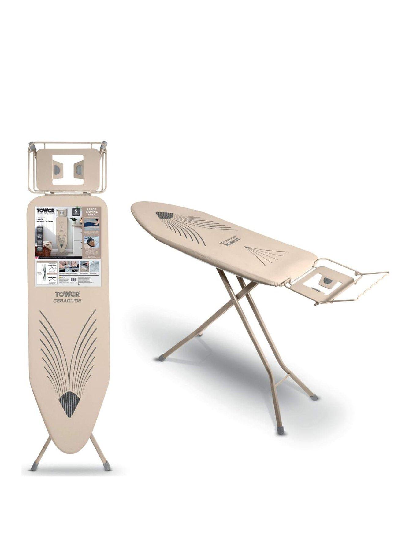 Tower Large Ironing Board Ceraglide Plus Latte