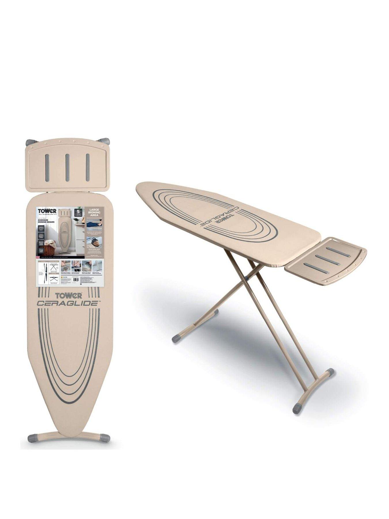 Tower Oversized Ironing Boards - Ceraglide Pro Latte