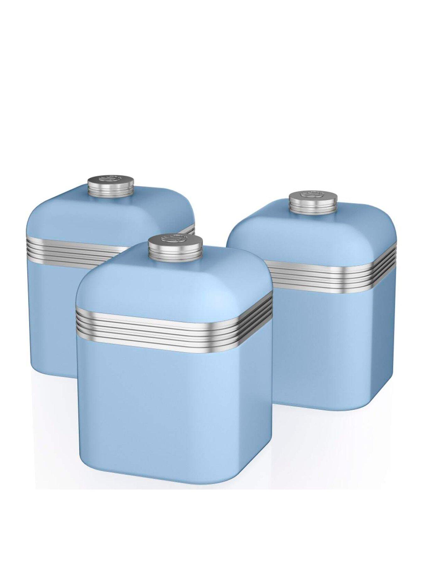 Swan Retro Set Of 3 Canisters