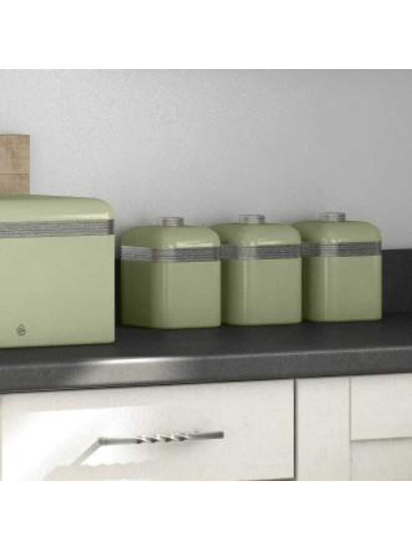 Swan Retro Set Of 3 Canisters | Very