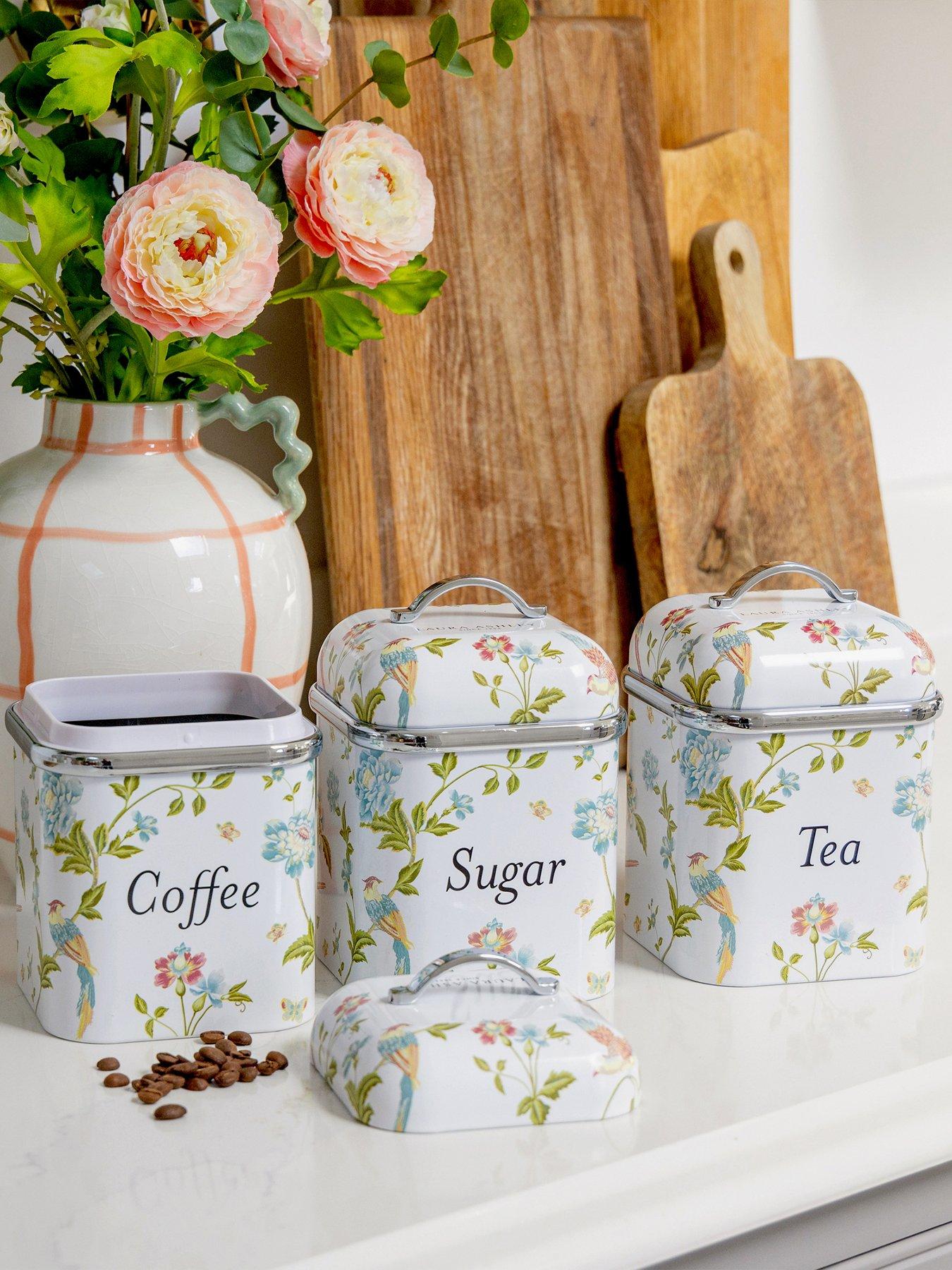 Laura Ashley Set Of 3 Canisters