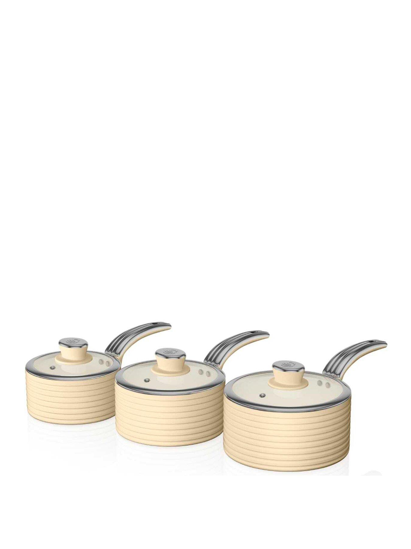undefined Retro 3 Piece Saucepan Set