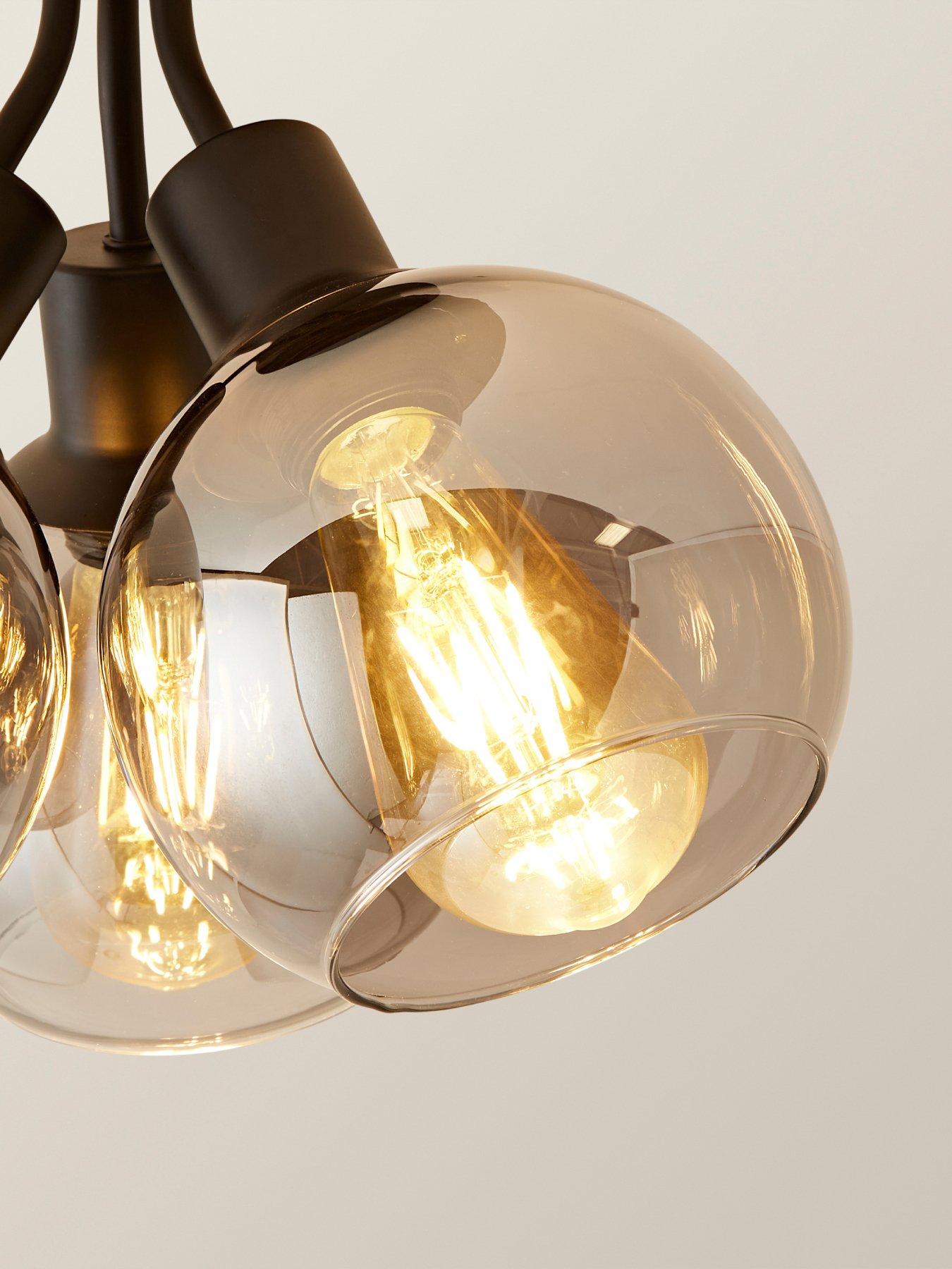 Image 5 of 6 of ValueLights Bellamy Matte Black Bubble Cluster Flush Ceiling Light