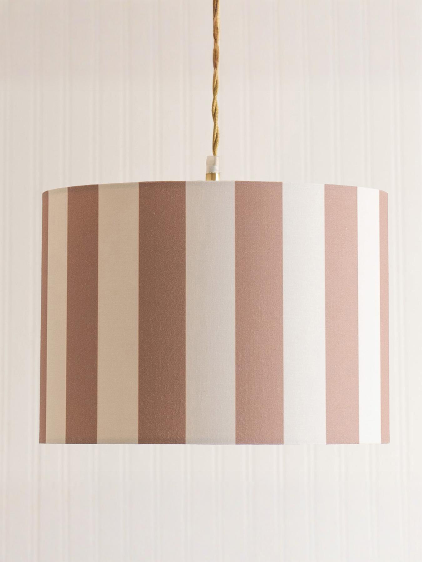 ValueLights Callie Large Colour Clash Shade In Natural And Brown