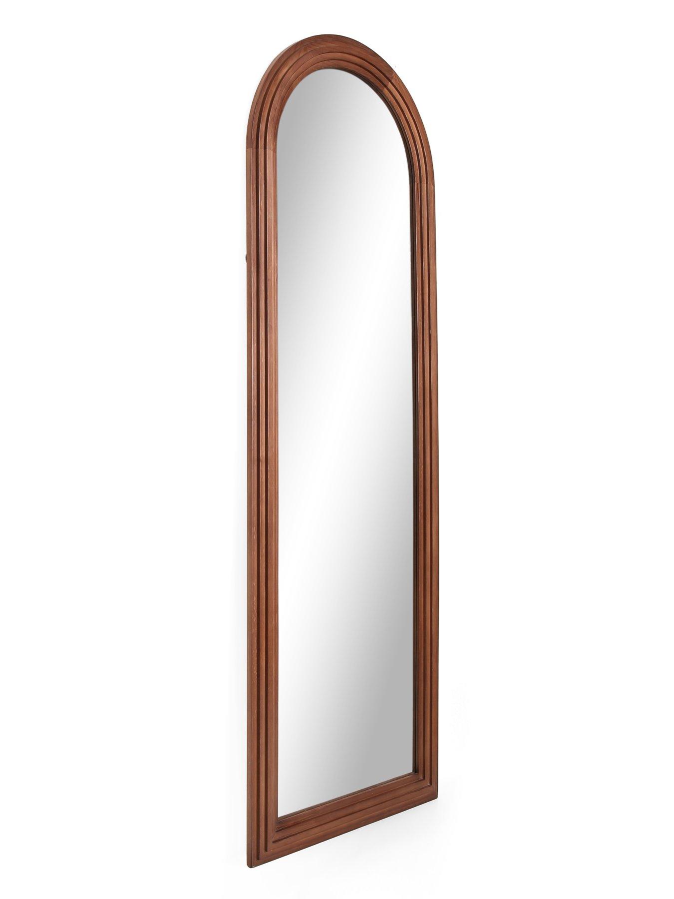 Image 3 of 5 of The Very Collection Arched Ribbed Standing Mirror 61x178cm