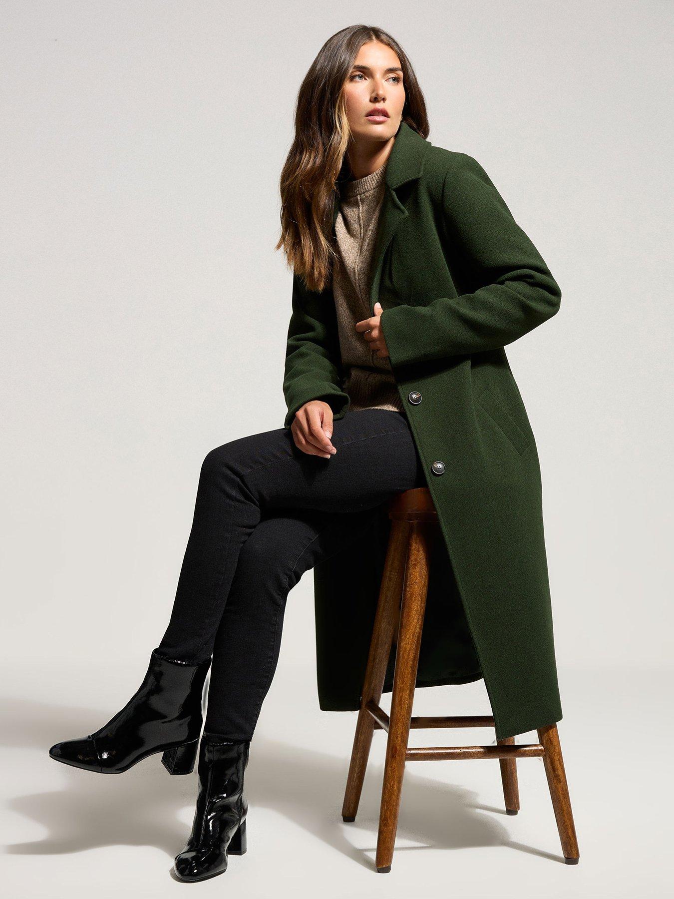 undefined City Coat - Green