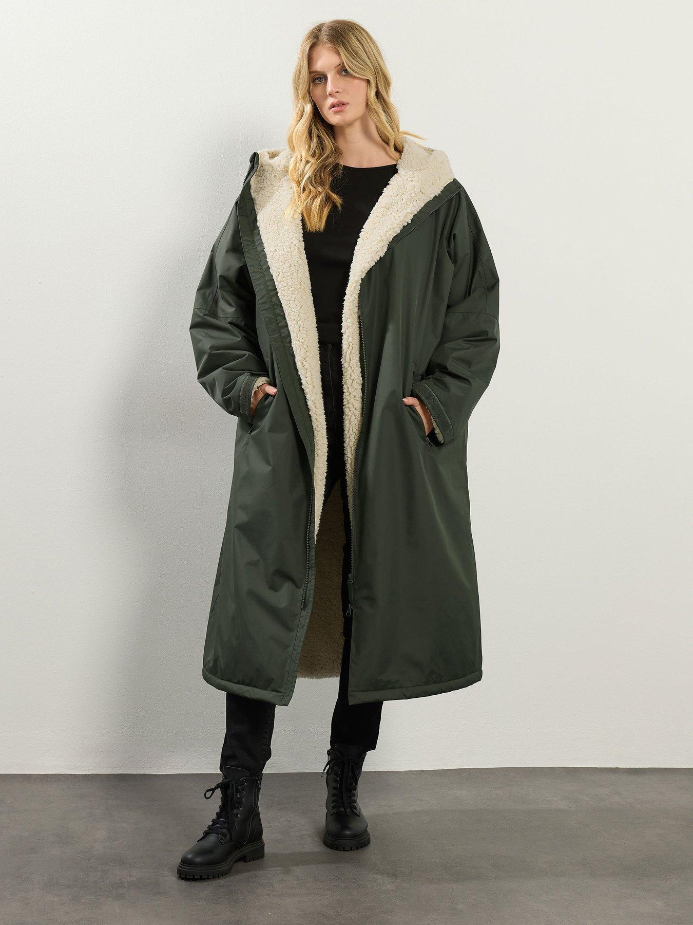 Long Tall Sally Borg Lined Changing Robe - Green