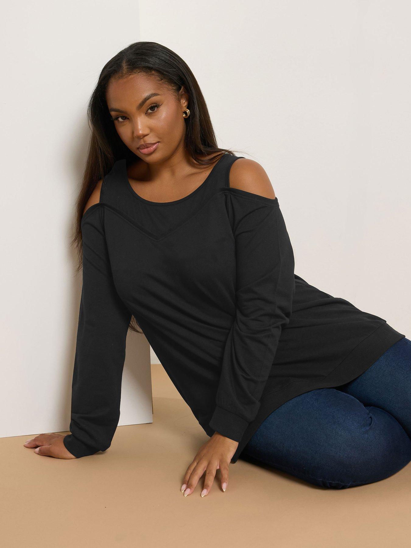 undefined Curve Bardot 2 In 1 Jumper - Black
