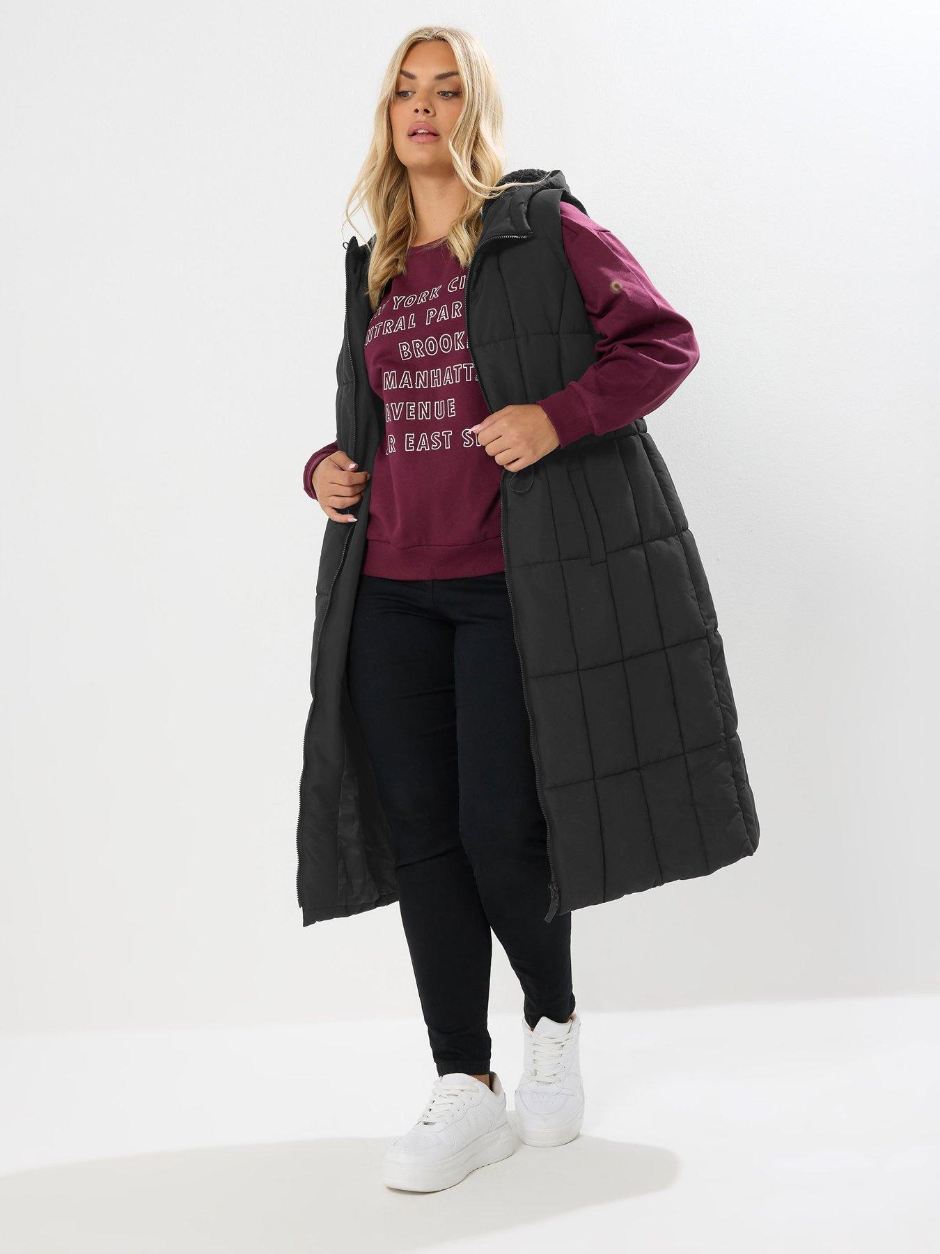 undefined Curve Midi Gilet - Black