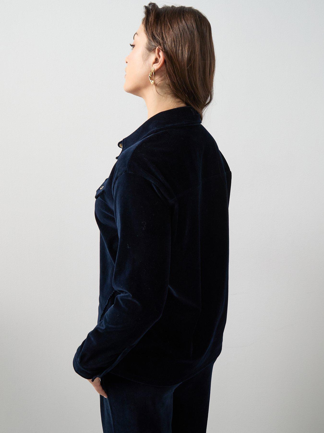 Image 2 of 6 of The Very Collection Curve Stretch Cord Shirt Co-ord