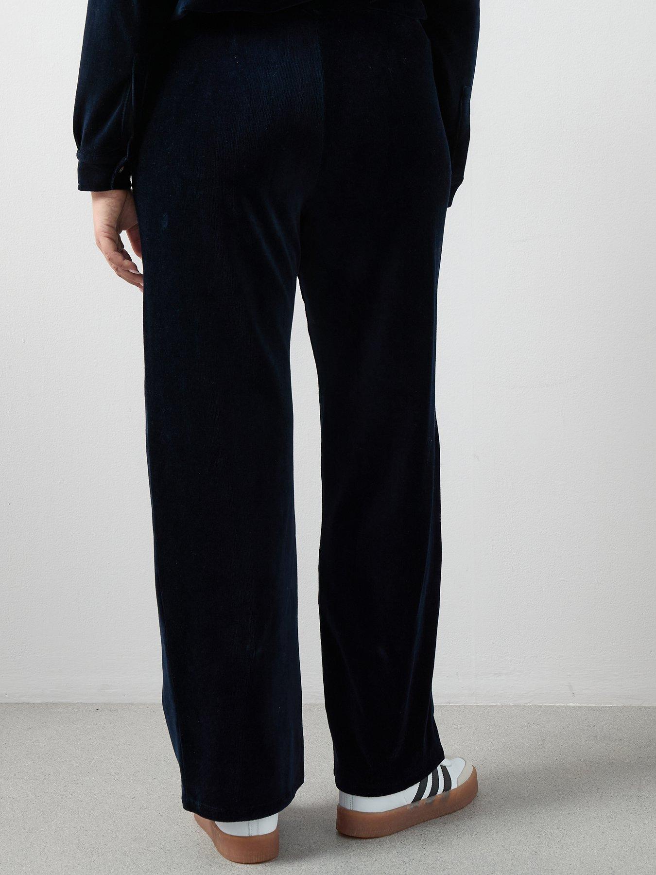 Image 2 of 6 of The Very Collection Curve Stretch Cord Wide Leg Trouser Co-ord - Blue