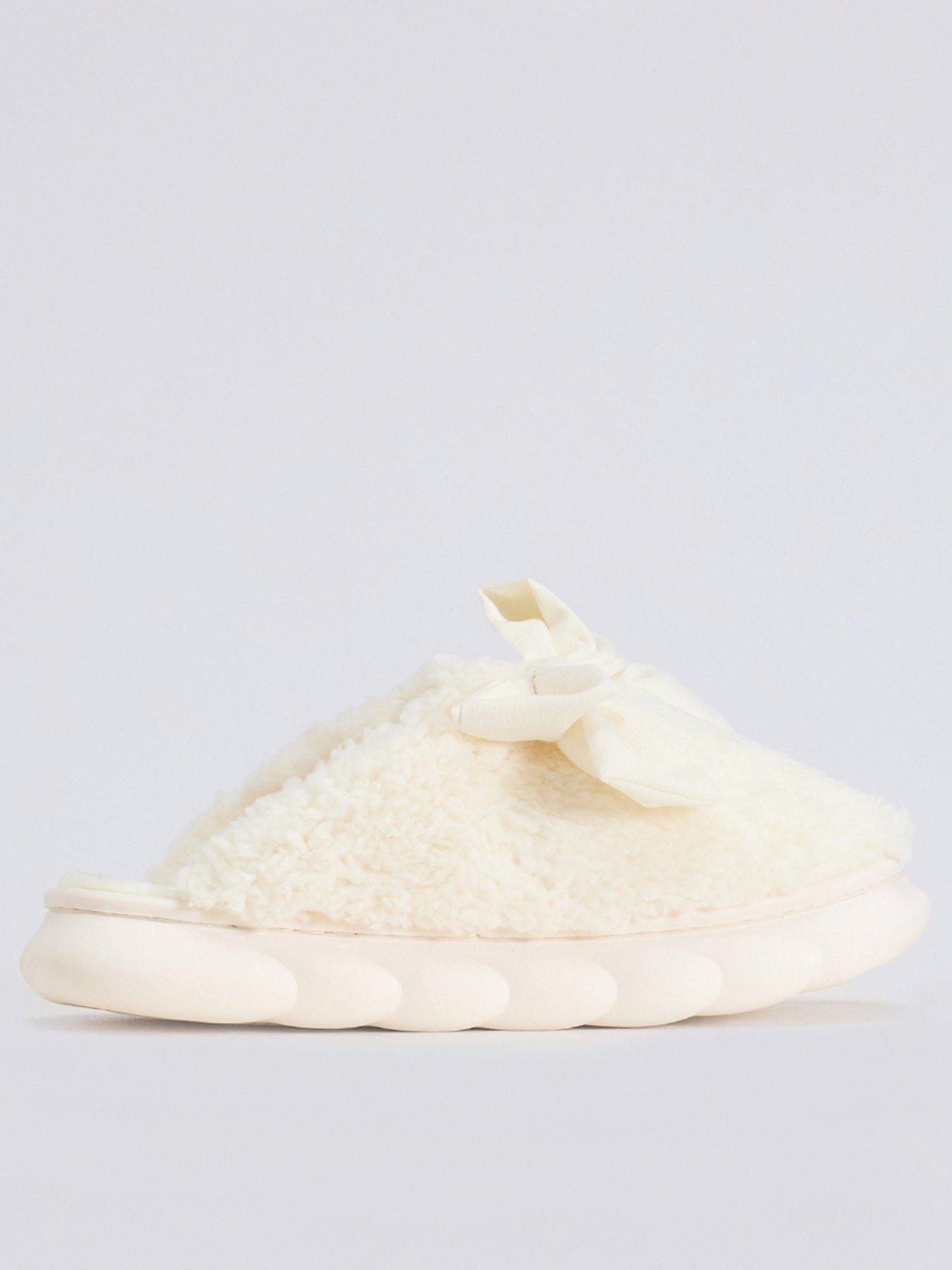 Boux Avenue Cloud Sole Mule Slippers Ivory Mix Very
