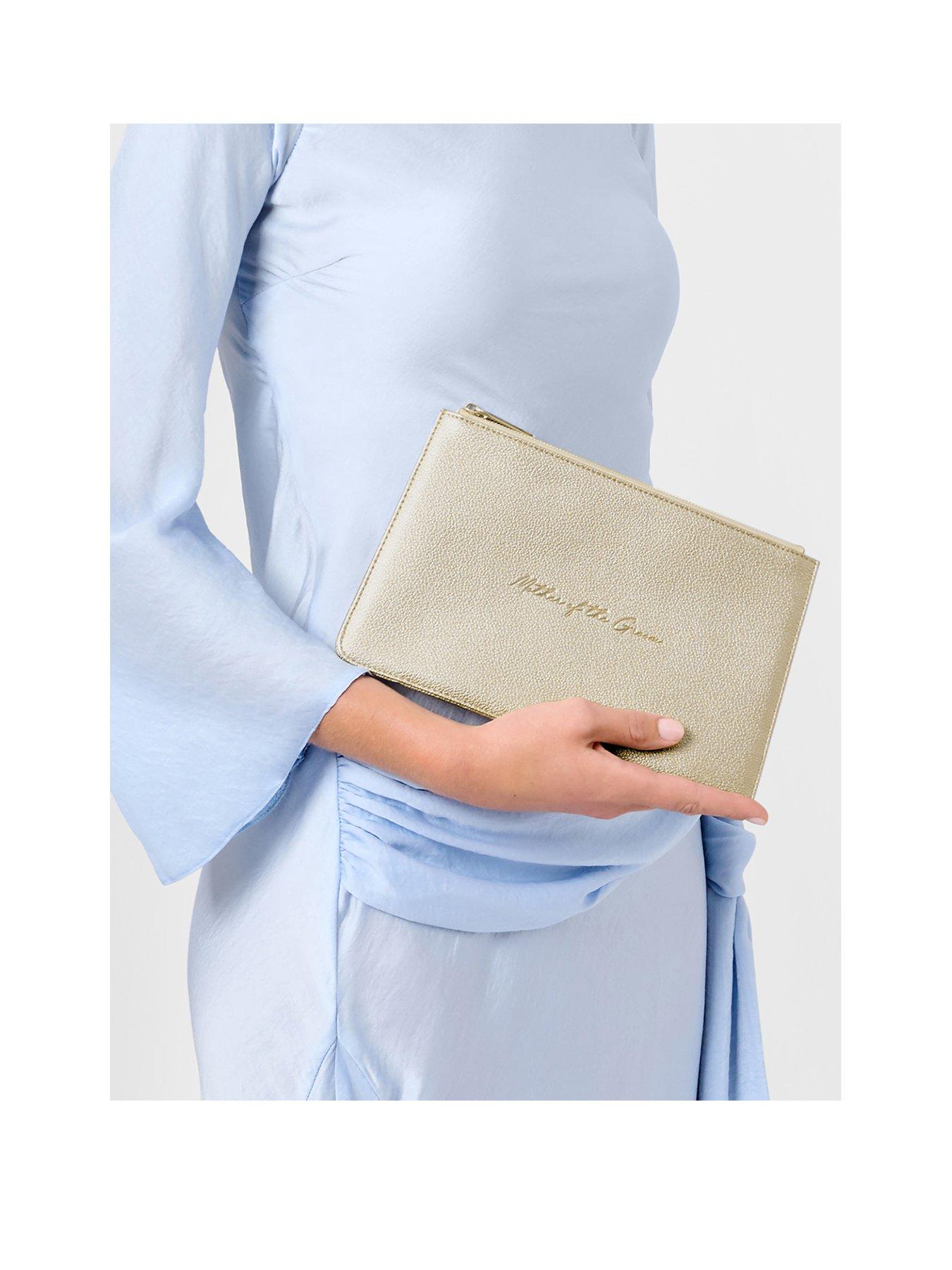 Image 1 of 5 of Katie Loxton BRIDAL SENTIMENT POUCH , MOTHER OF THE GROOM , Gold