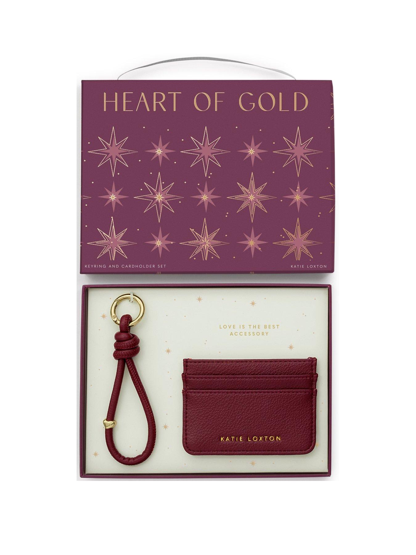 Katie Loxton GIFT BOXED KEYRING AND CARDHOLDER , Cherry