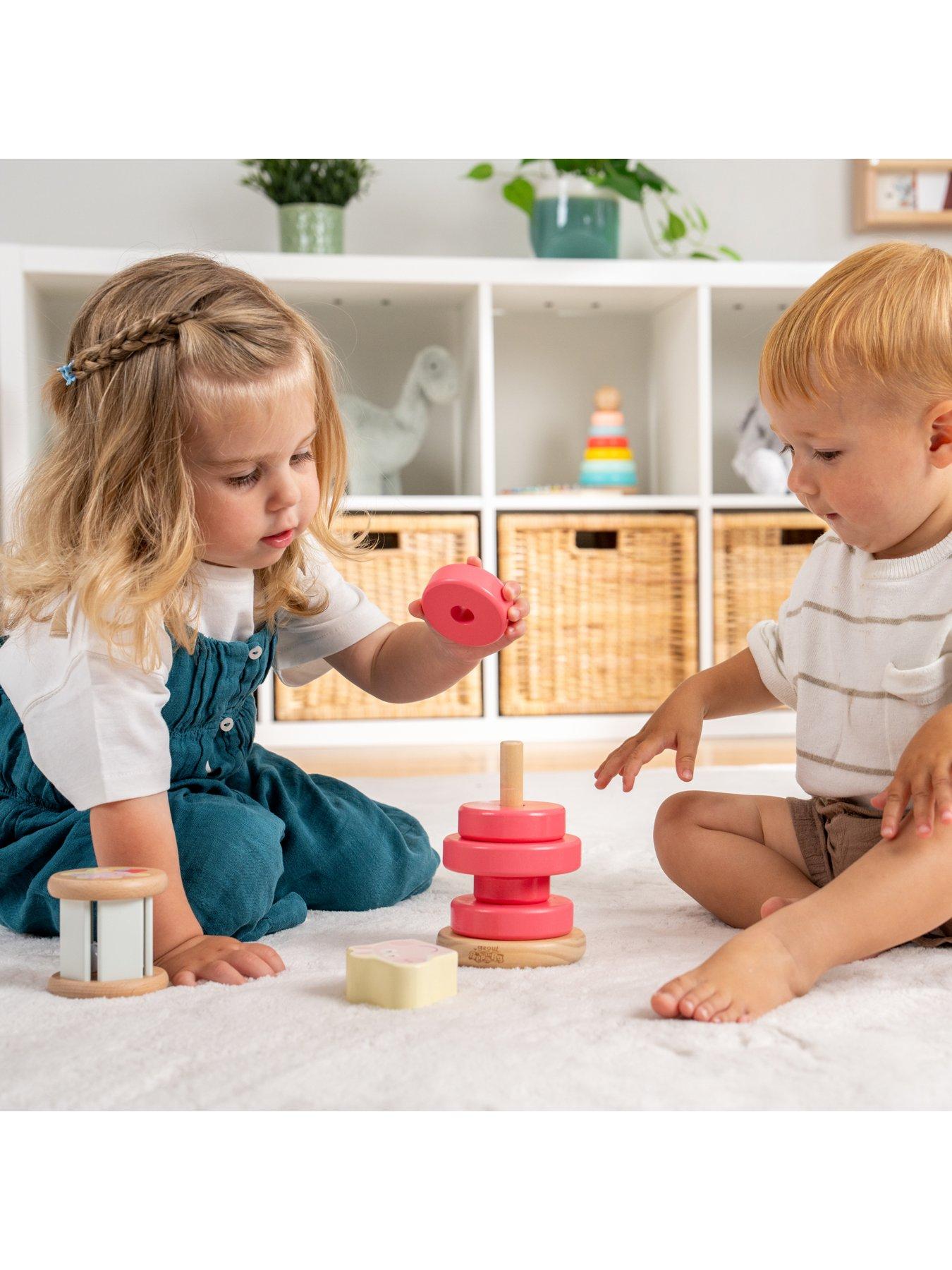 Image 3 of 7 of Peppa Pig Peppa Topple Tower + Roller Rattle