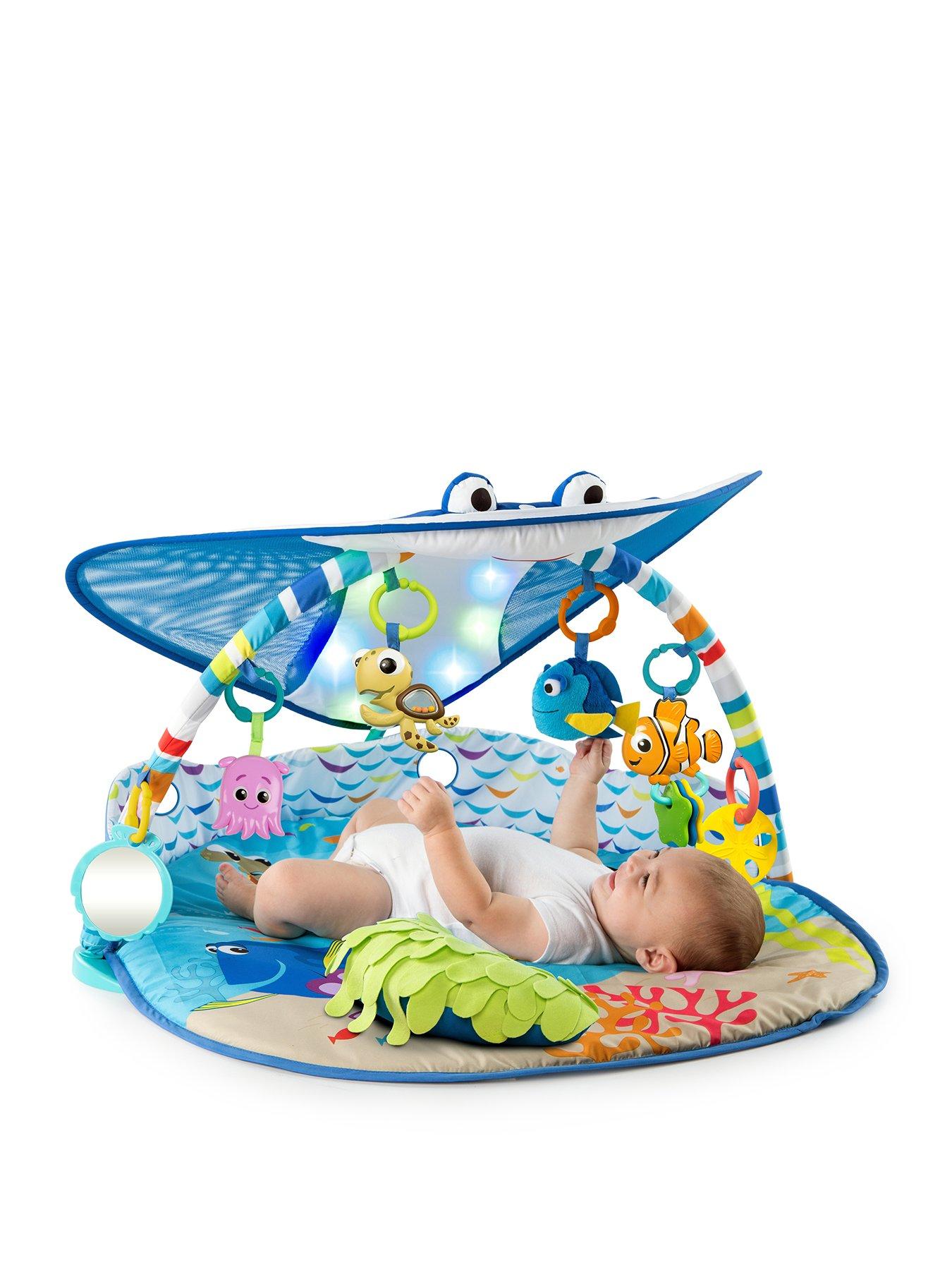 undefined Bright Starts Disney Baby FINDING NEMO Mr. Ray Ocean Lights  &  Music Gym