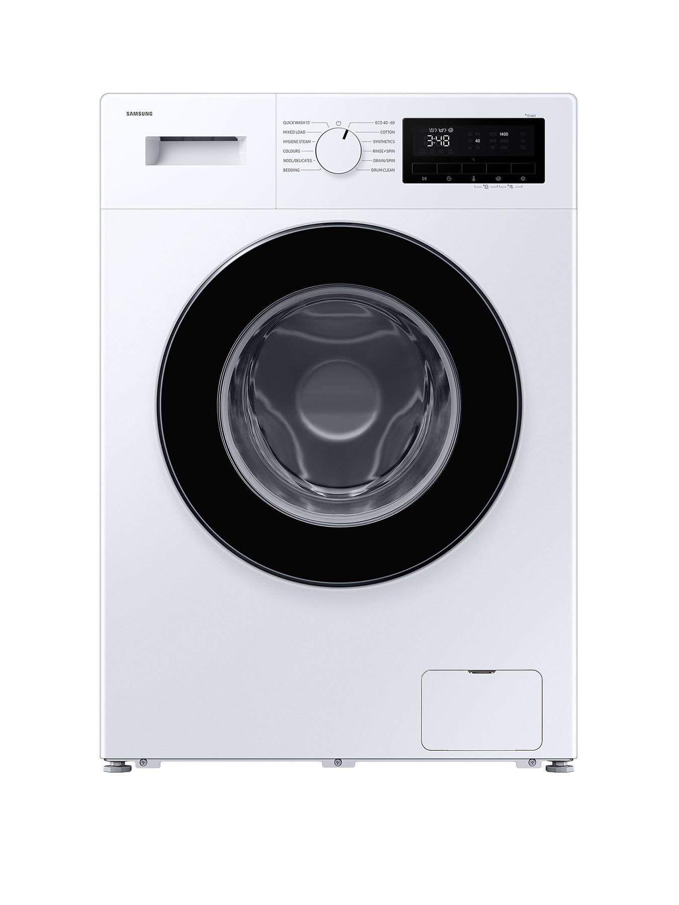Samsung Series 4 WW90FG3M05AWEU 9kg Load, 1400rpm Spin Hygiene Steam Washing Machine - White