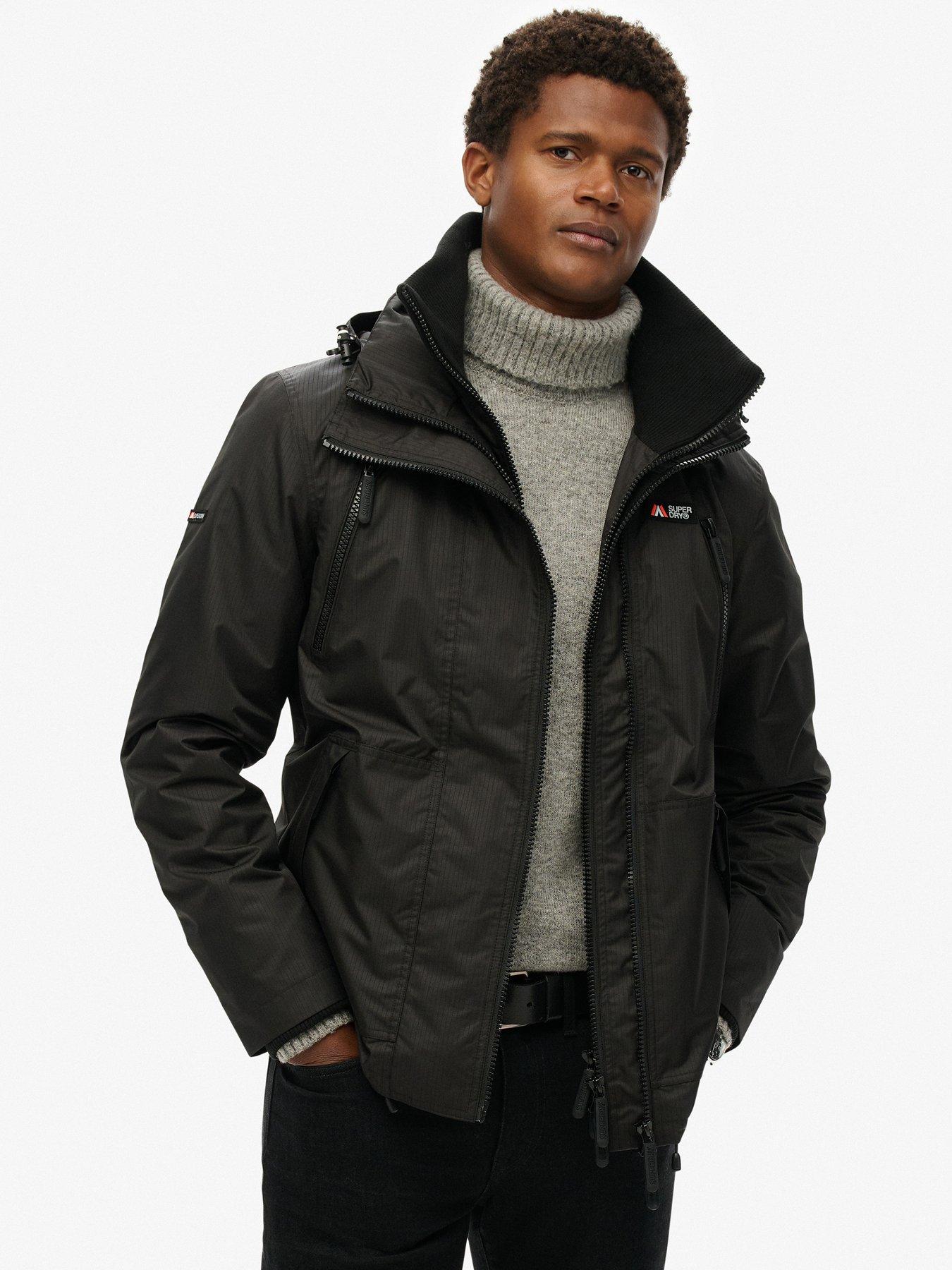 Superdry Hooded Mtn Windbreaker Jacket - Black