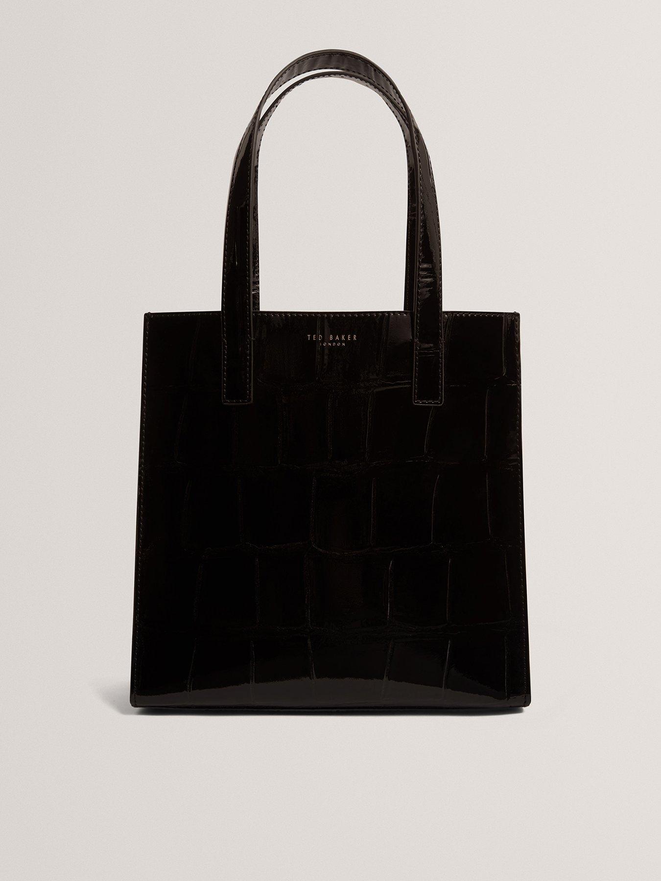 Ted Baker Croc Effect Small Icon Bag - Black