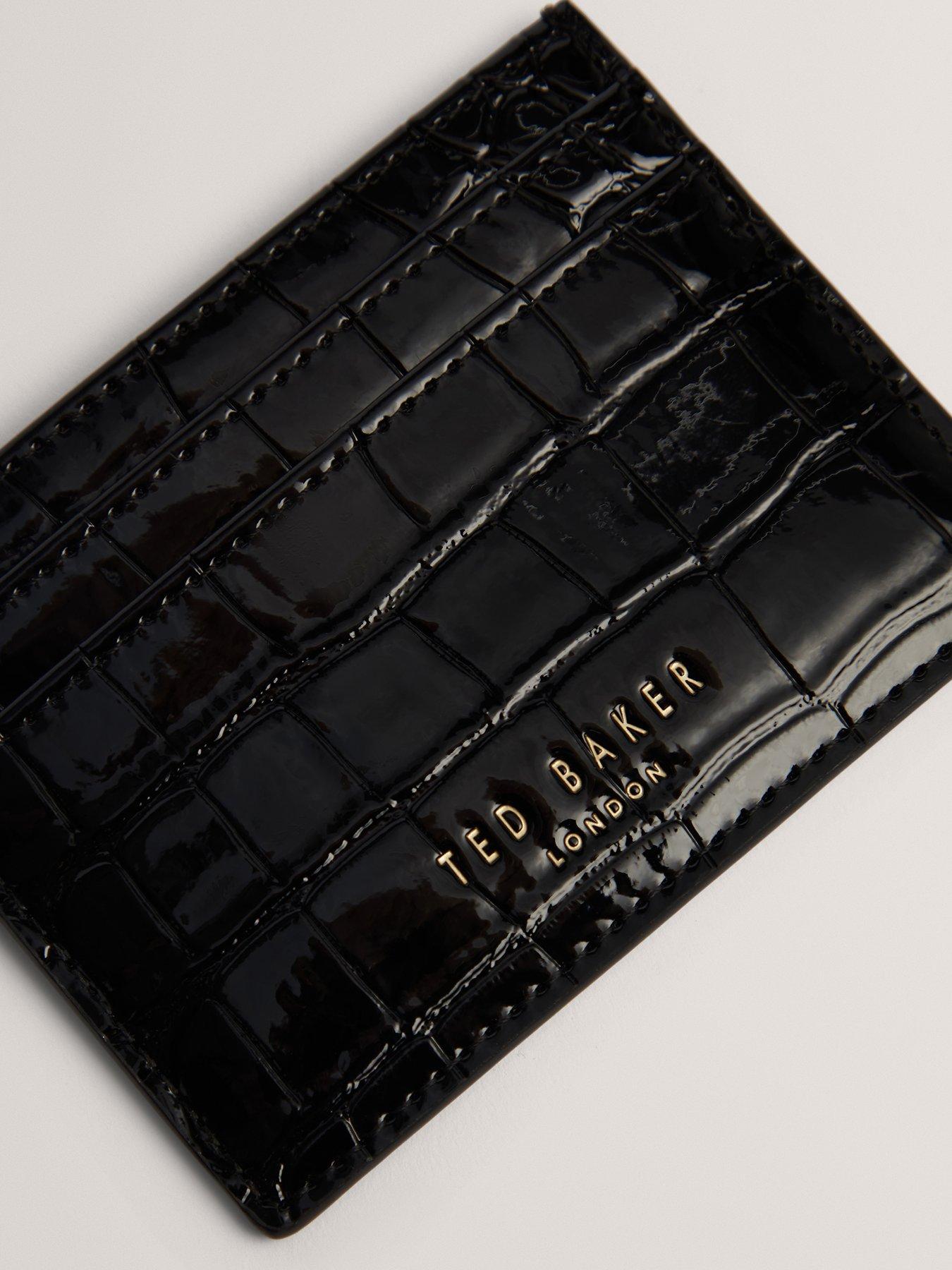 Ted Baker Croc Effect Card Holder Black Very