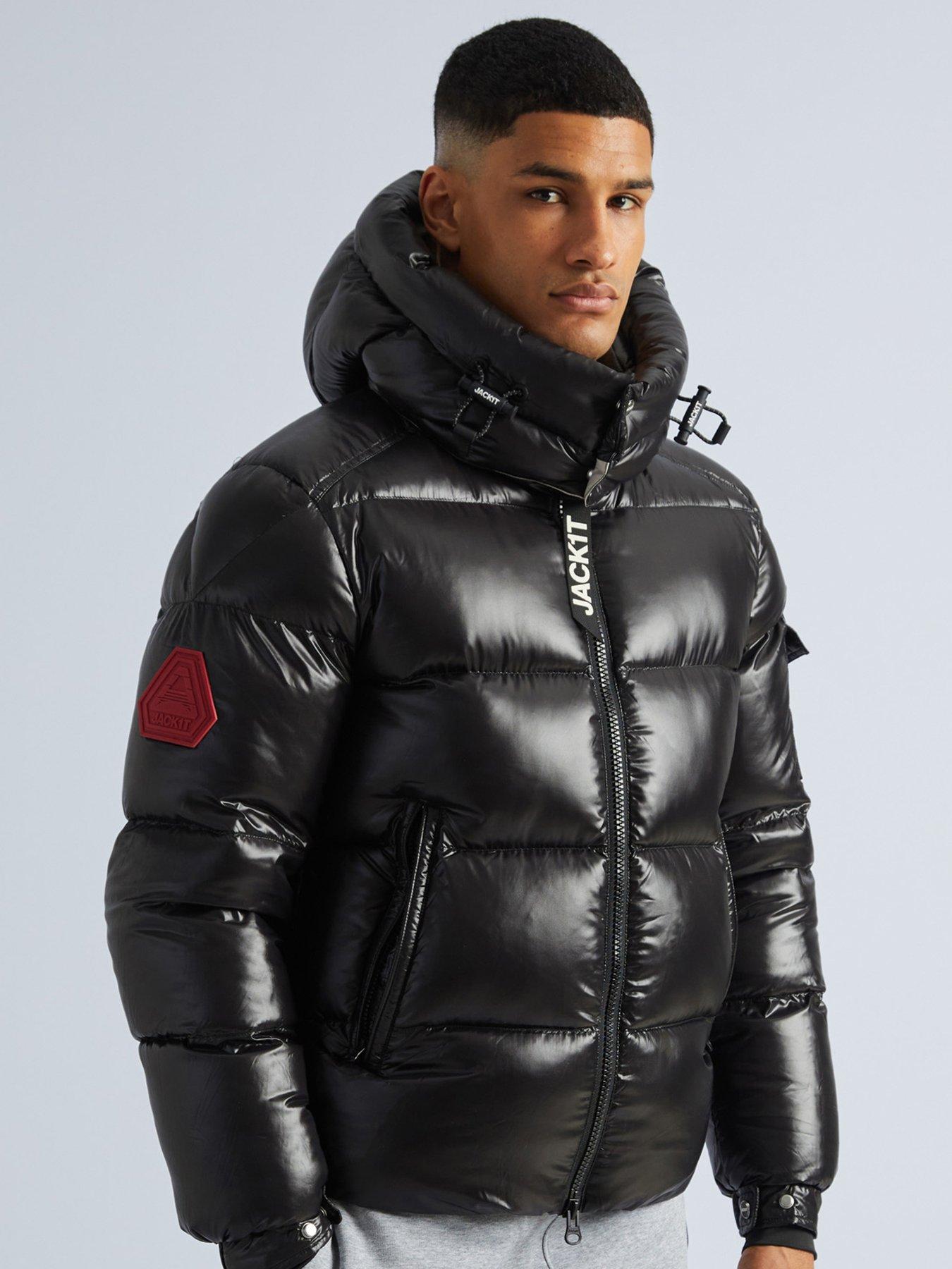 Jack1t Jack1T Ez Slick Padded Jacket With Detachable Hood - Black