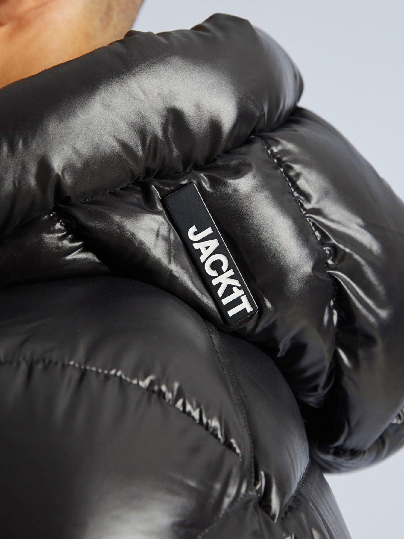 Image 5 of 6 of Jack1t Ez Slick Padded Jacket With Detachable Hood - Black