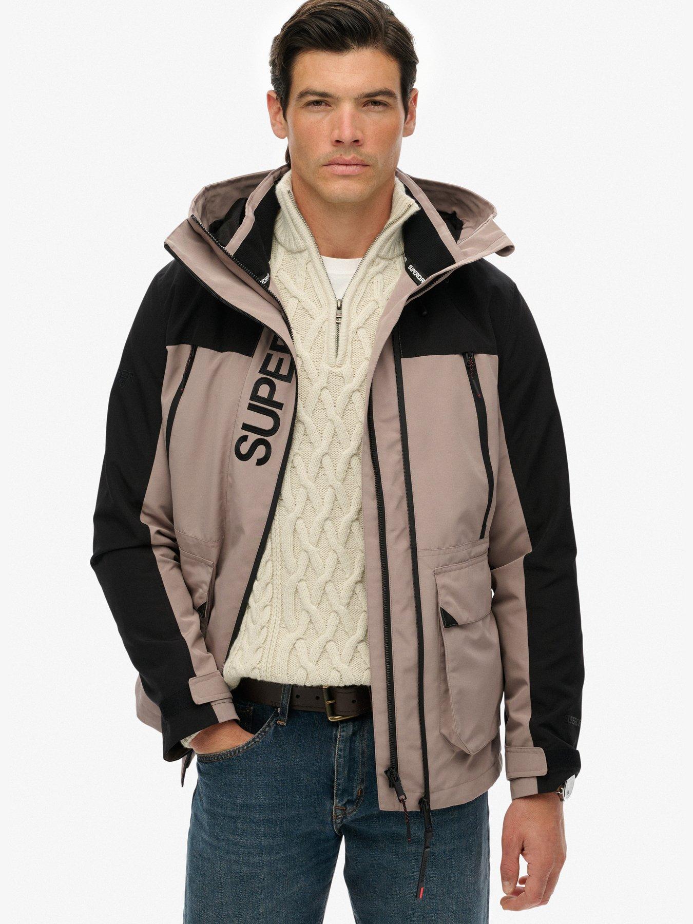 Superdry: Colour Block Windbreaker Jacket - Beige