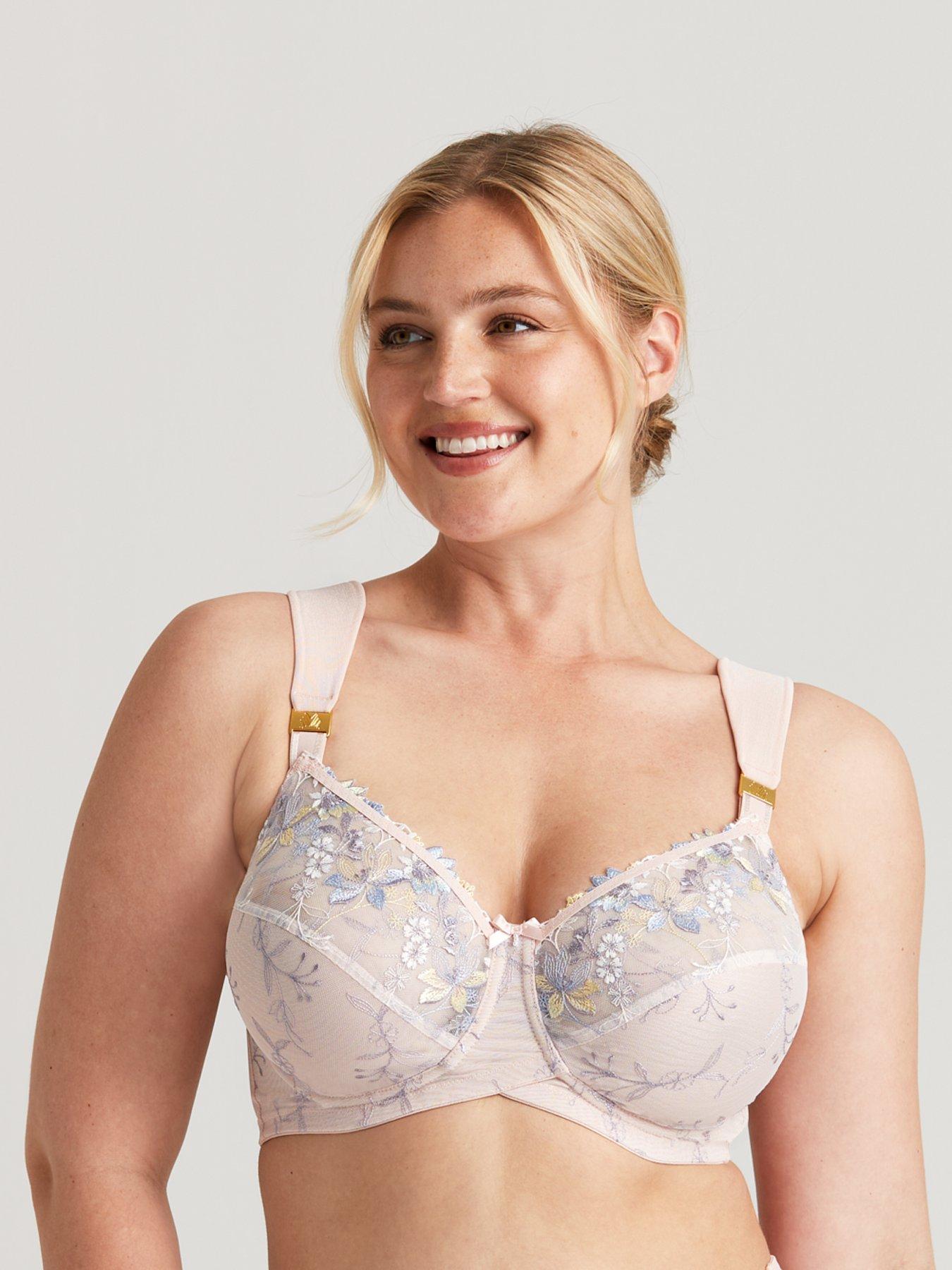 Miss Mary of Sweden Embroidered Dreams Bra, Pink, Size 38D, Women