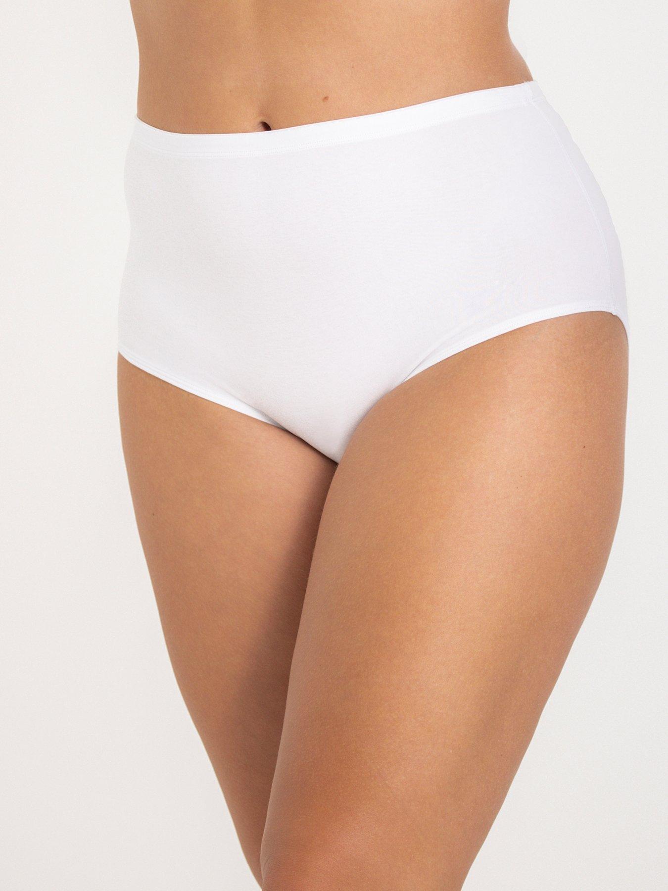 undefined Cotton Maxi Panty - White