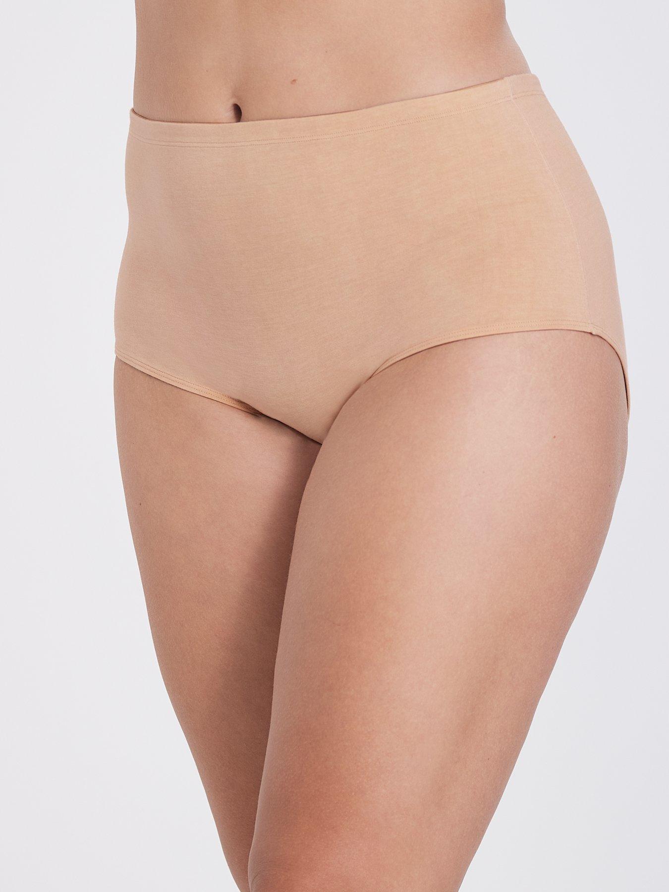 undefined Cotton Maxi Panty - Beige