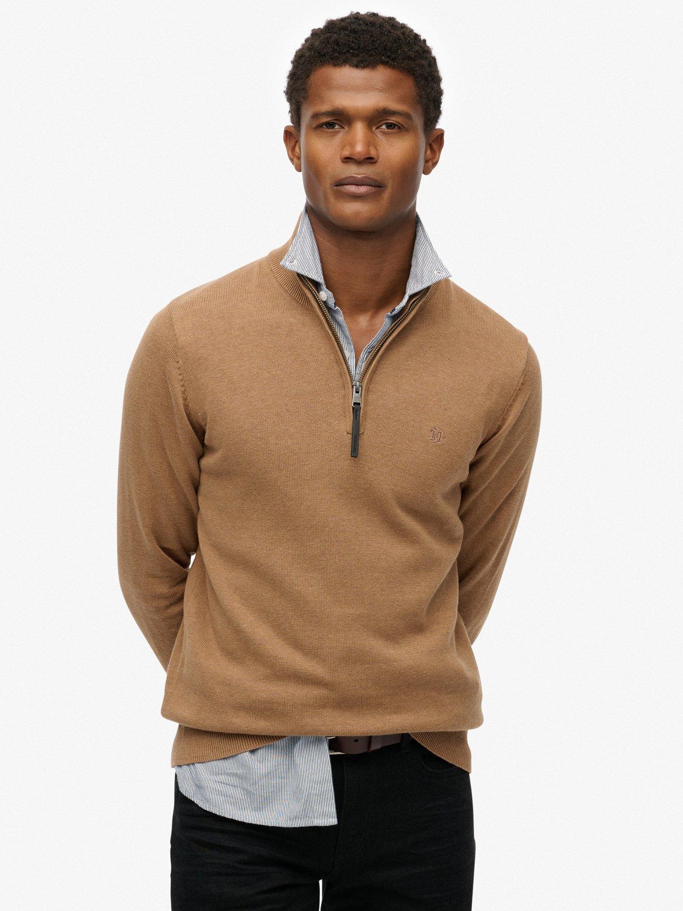 Superdry Essentials Cotton Half Zip Knitted Jumper