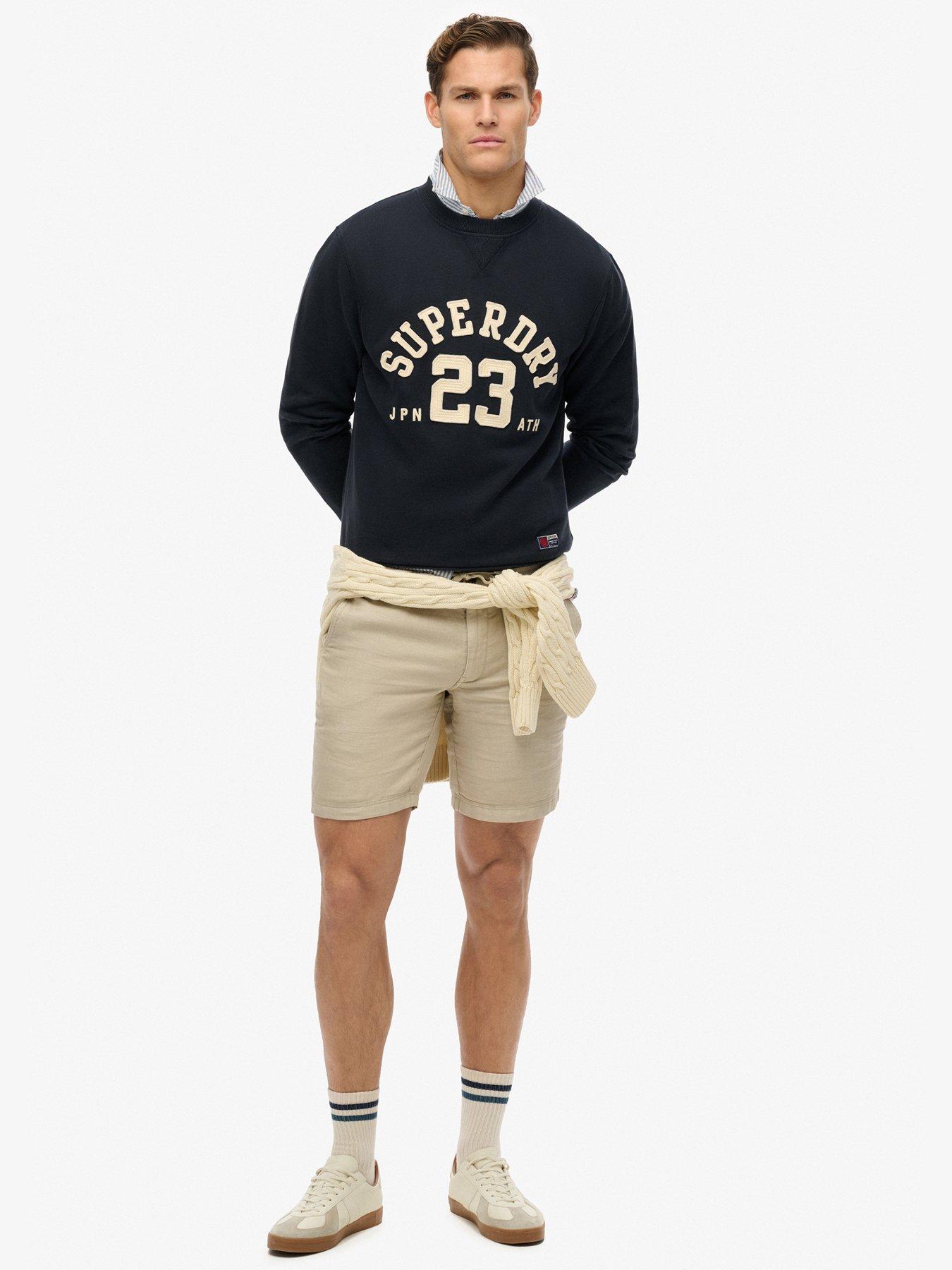 Superdry Vintage Athletic Crew Sweat - Navy