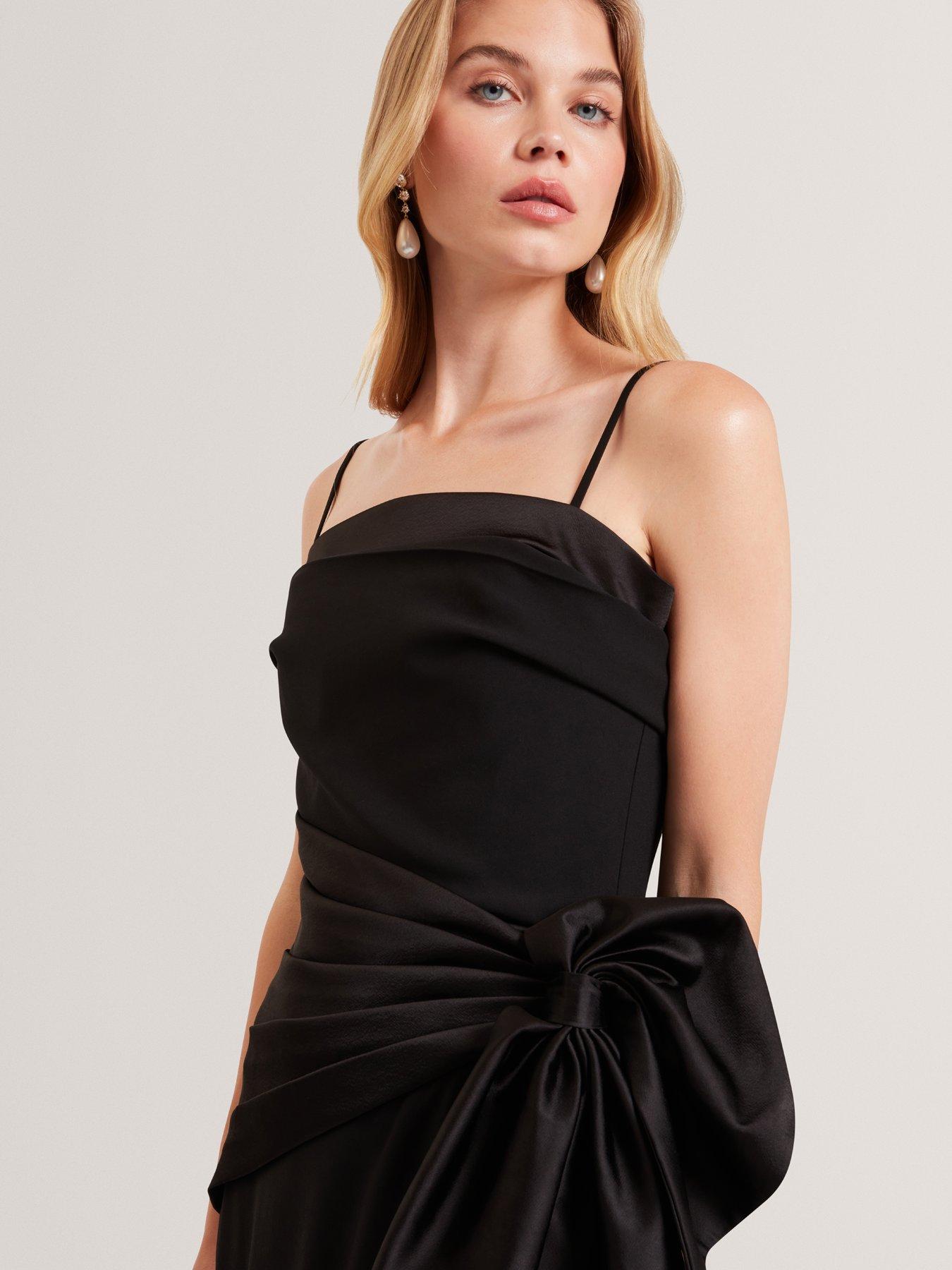 Ted Baker Tailored Sleeveless Dress With Satin Bow - Black | Very