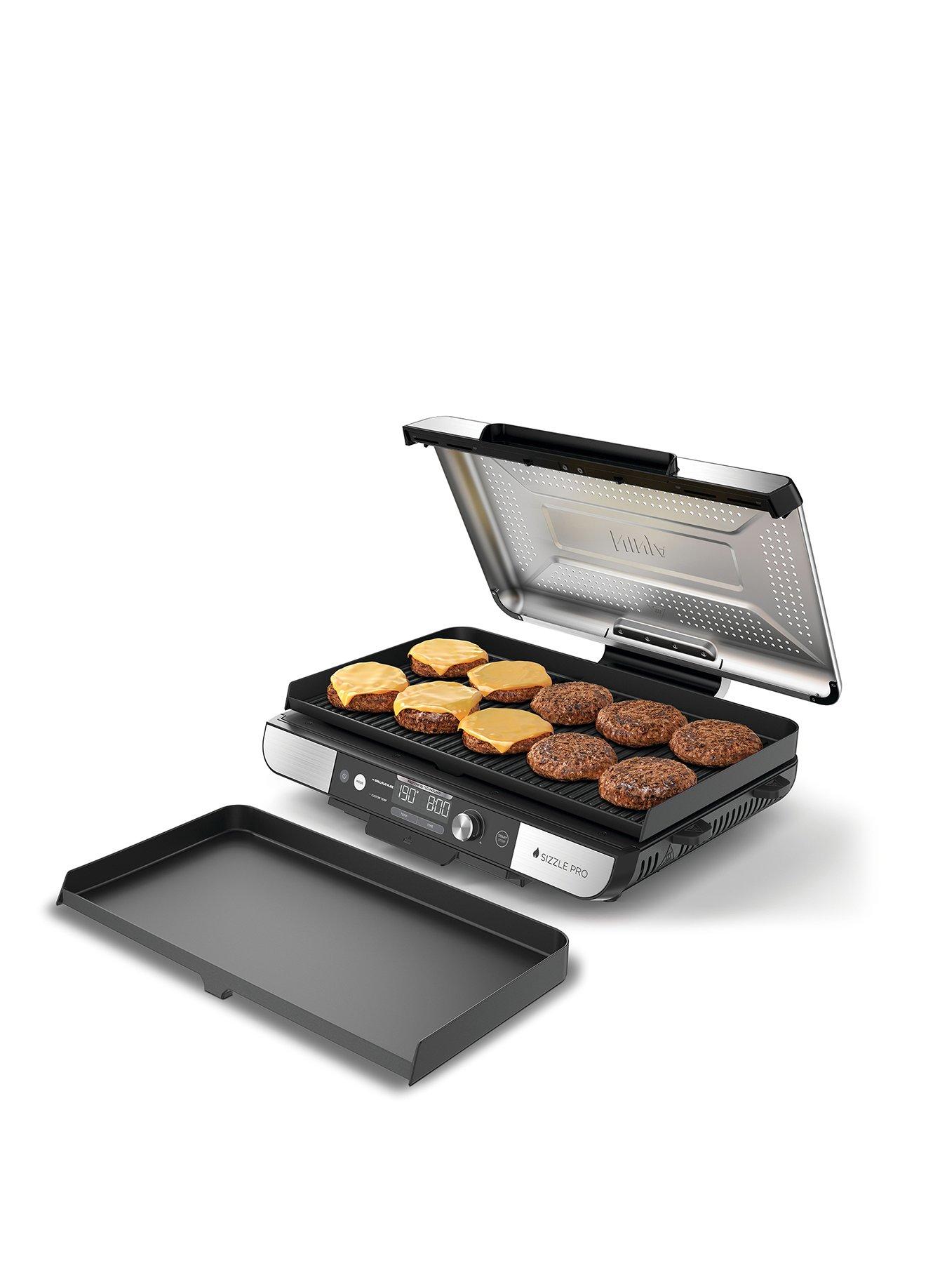 NINJA Sizzle Low Smoke Indoor Grill  &  Flat Plate GX101UK