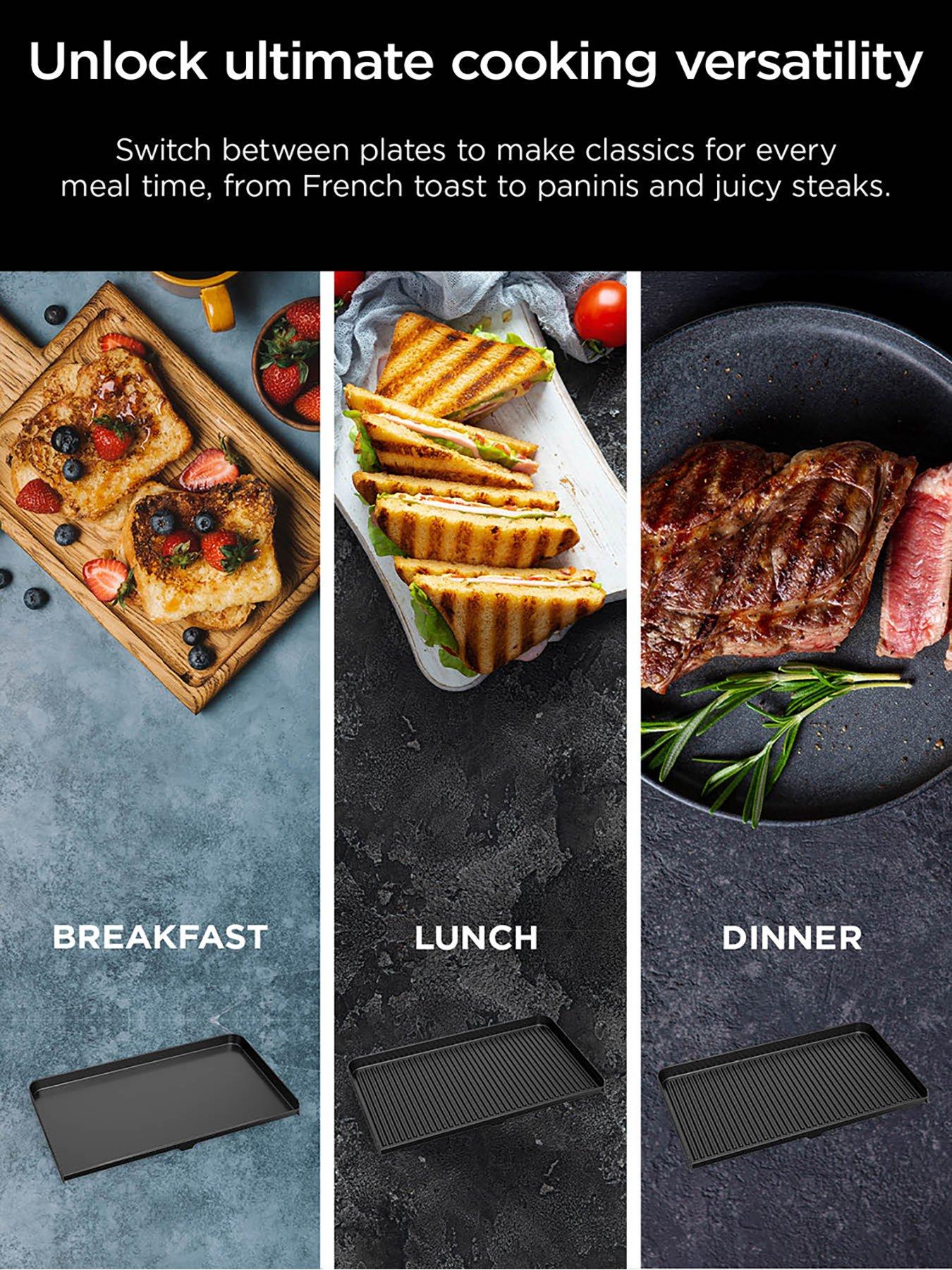 Image 3 of 7 of NINJA Sizzle Low Smoke Indoor Grill &amp; Flat Plate GX101UK