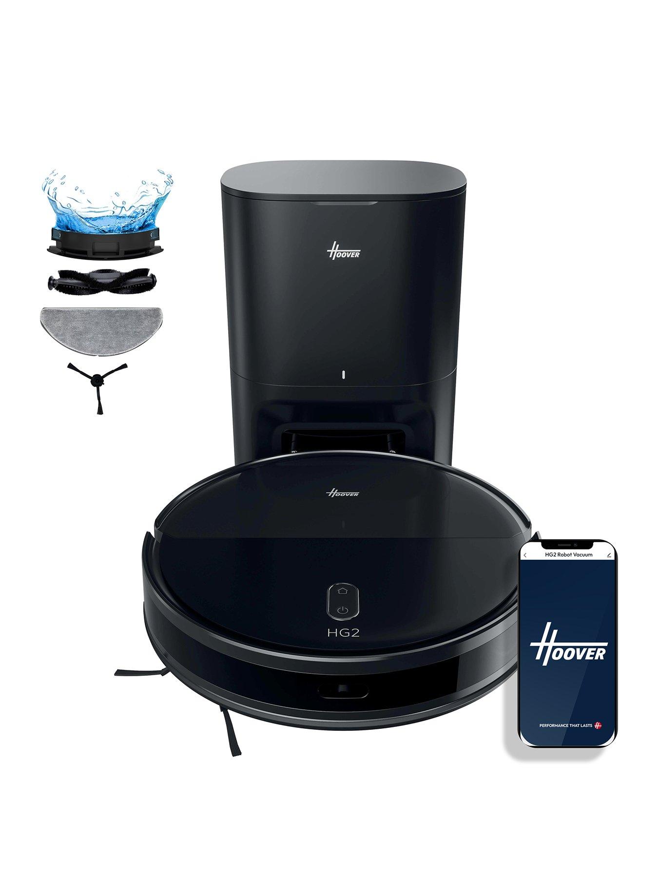 Hoover HG2 Hydro Pro Robot Vacuum Cleaner  &  Mop with Self-Empty Station (HG230HP), up to 160 min runtime, 5000pa suction, Point-Laser Navigation