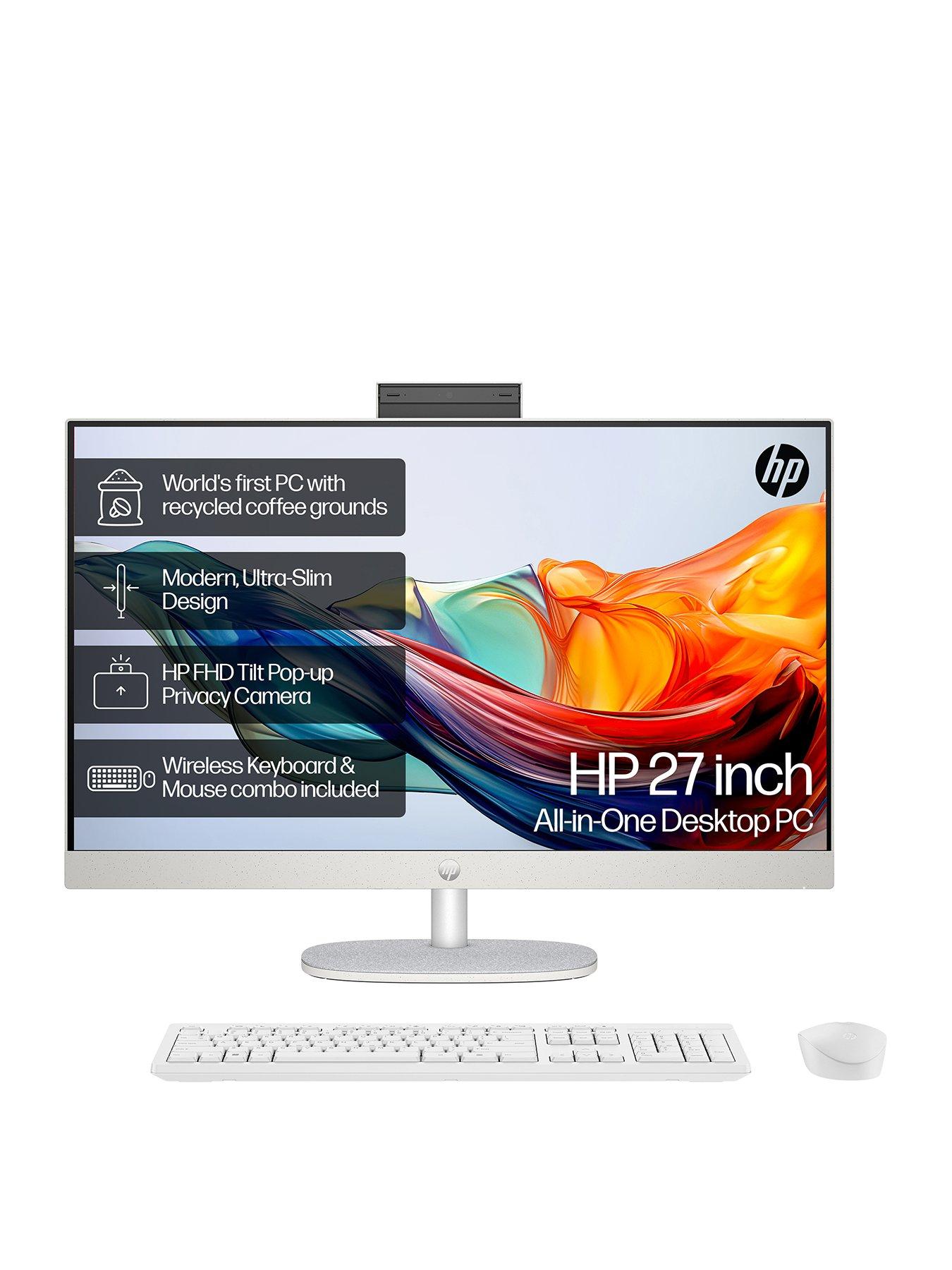 HP 27 inch All-in-One - AMD Ryzen 5 - 8GB RAM - 512GB - 27 in