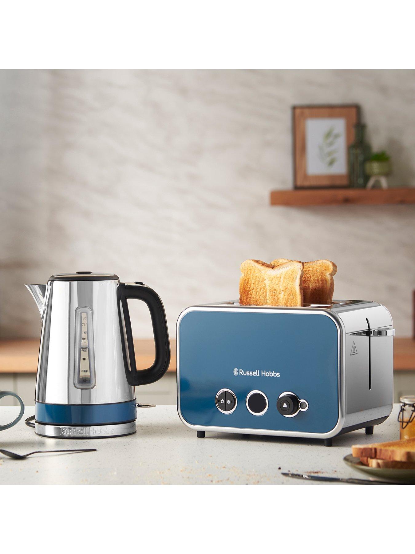 Image 2 of 7 of Russell Hobbs Distinctions Kettle and&nbsp;Toaster&nbsp;Bundle&nbsp; - Ocean Blue