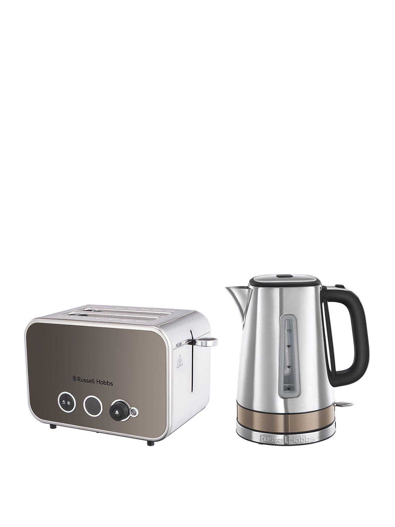 Russell Hobbs Distinctions Kettle and Toaster Bundle - Titanium
