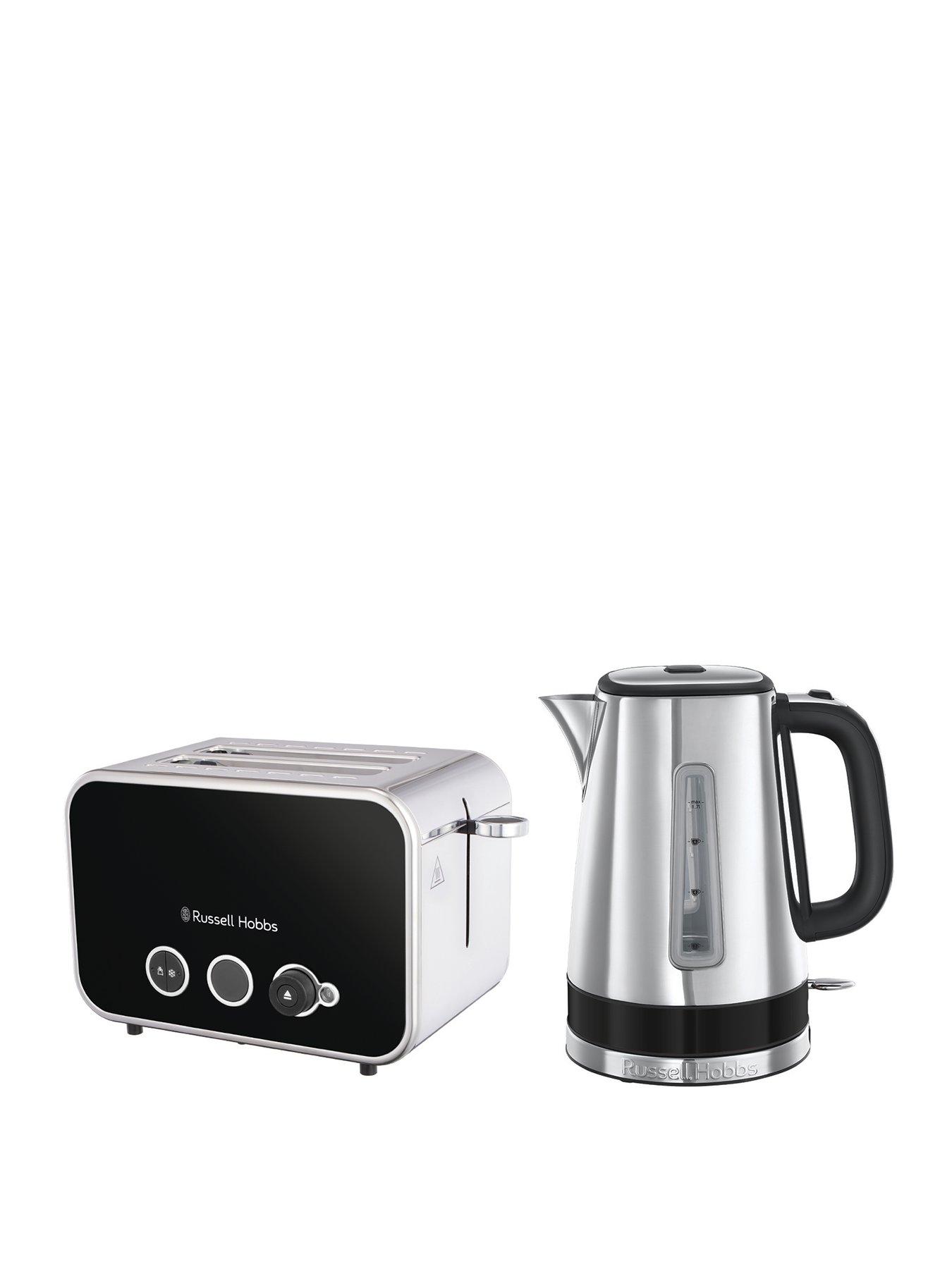 Russell Hobbs Distinctions Kettle and Toaster Bundle -  Black
