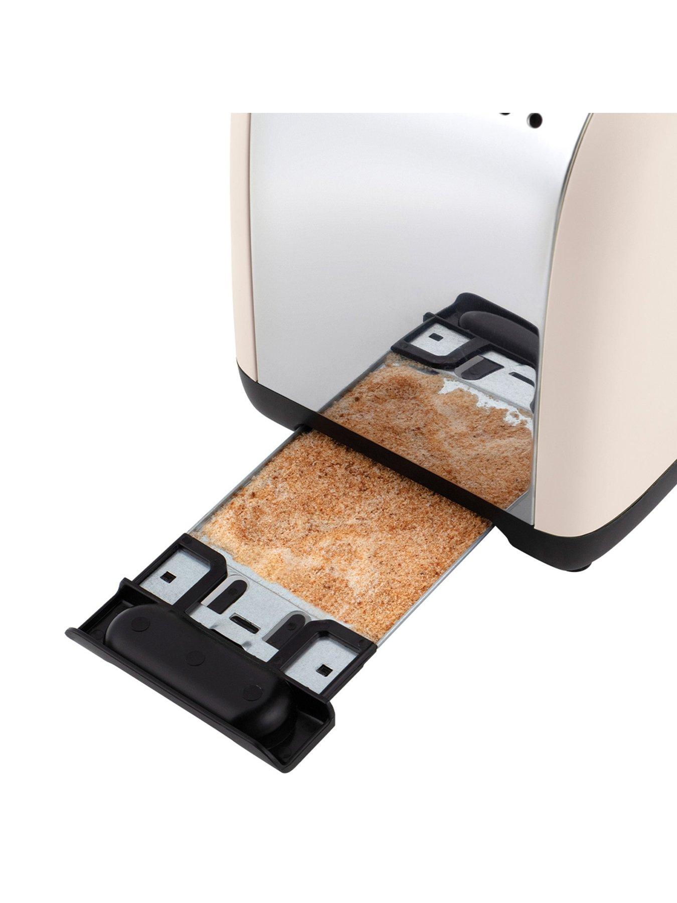 Image 3 of 7 of Russell Hobbs Classic Jasmine White 2 slice Toaster