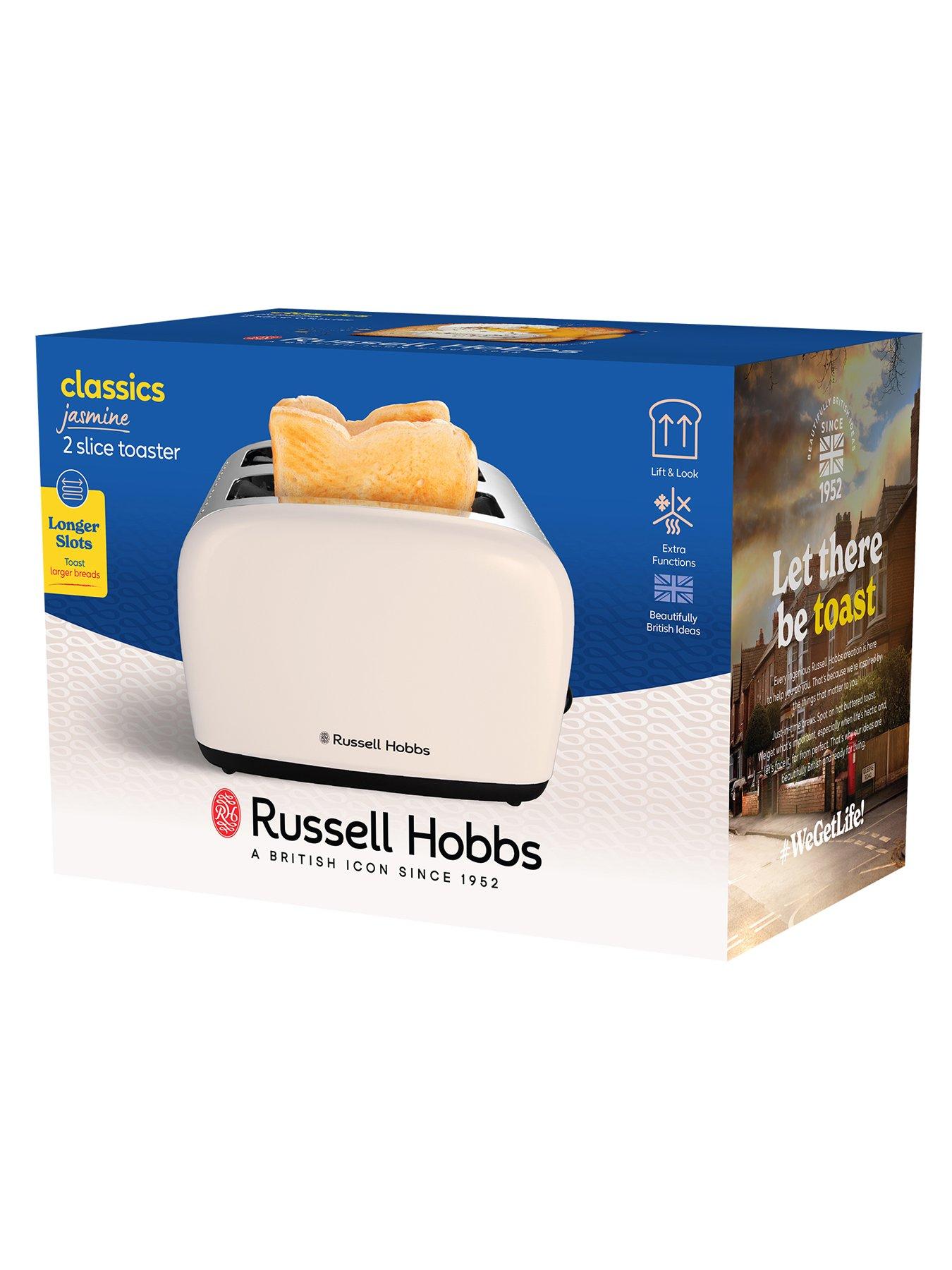 Image 7 of 7 of Russell Hobbs Classic Jasmine White 2 slice Toaster