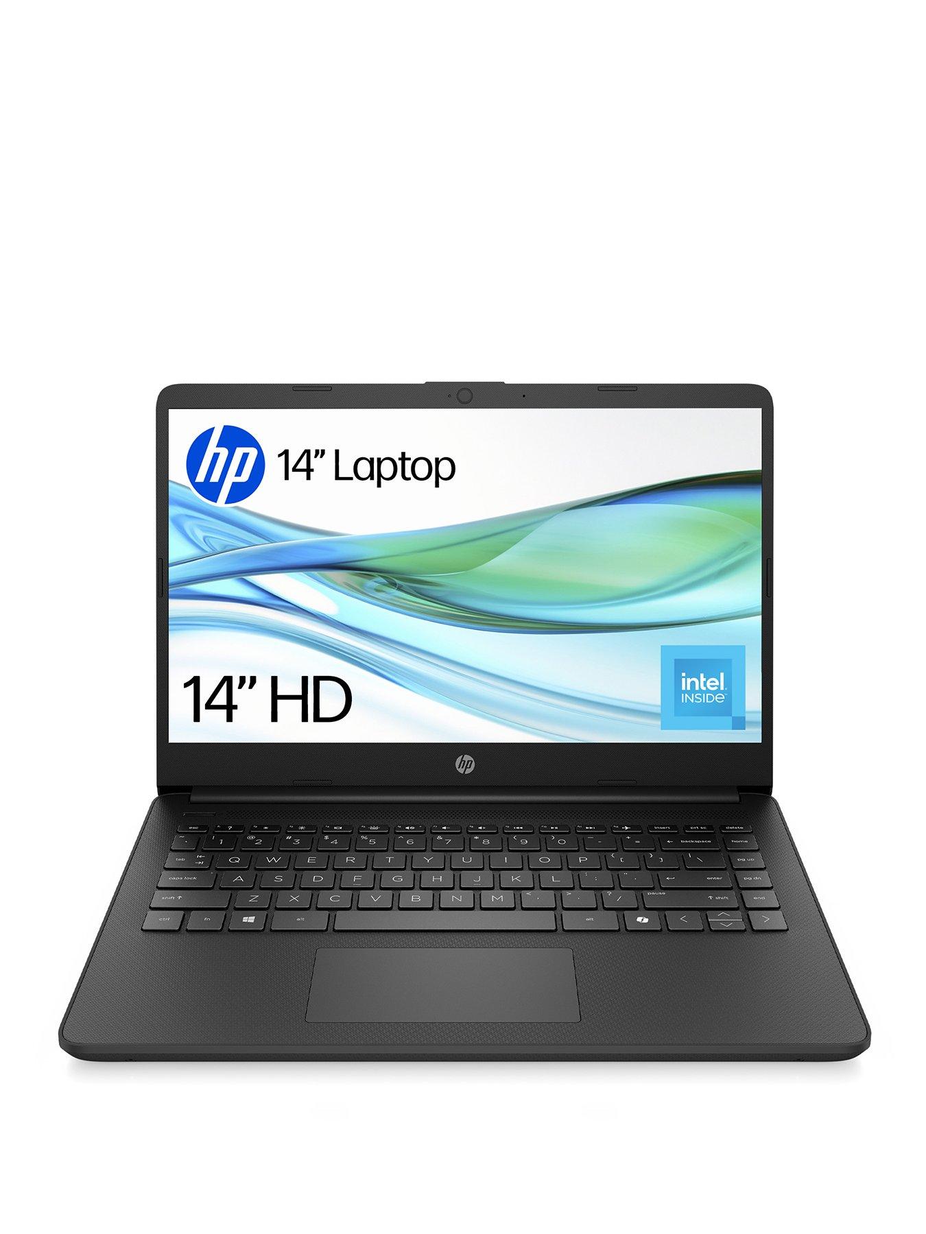 HP 14-dq6002na Laptop - 14in HD, Intel® N150, 4GB RAM, 128GB eMMC - Black