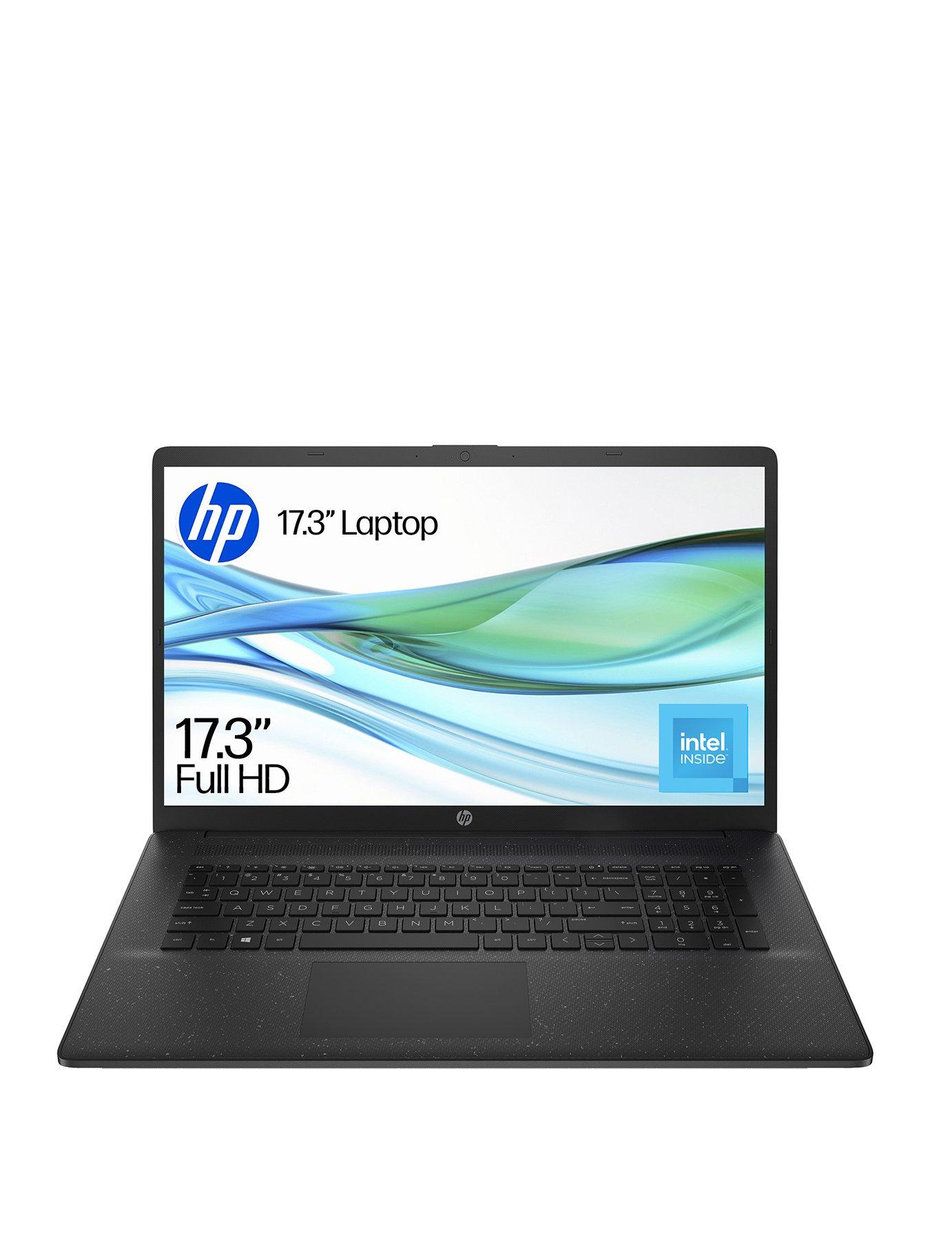 Image 1 of 7 of HP 17-cn3008na Laptop - 17.3 in - Intel&reg; N100 - 4GB RAM - 128GB - Black