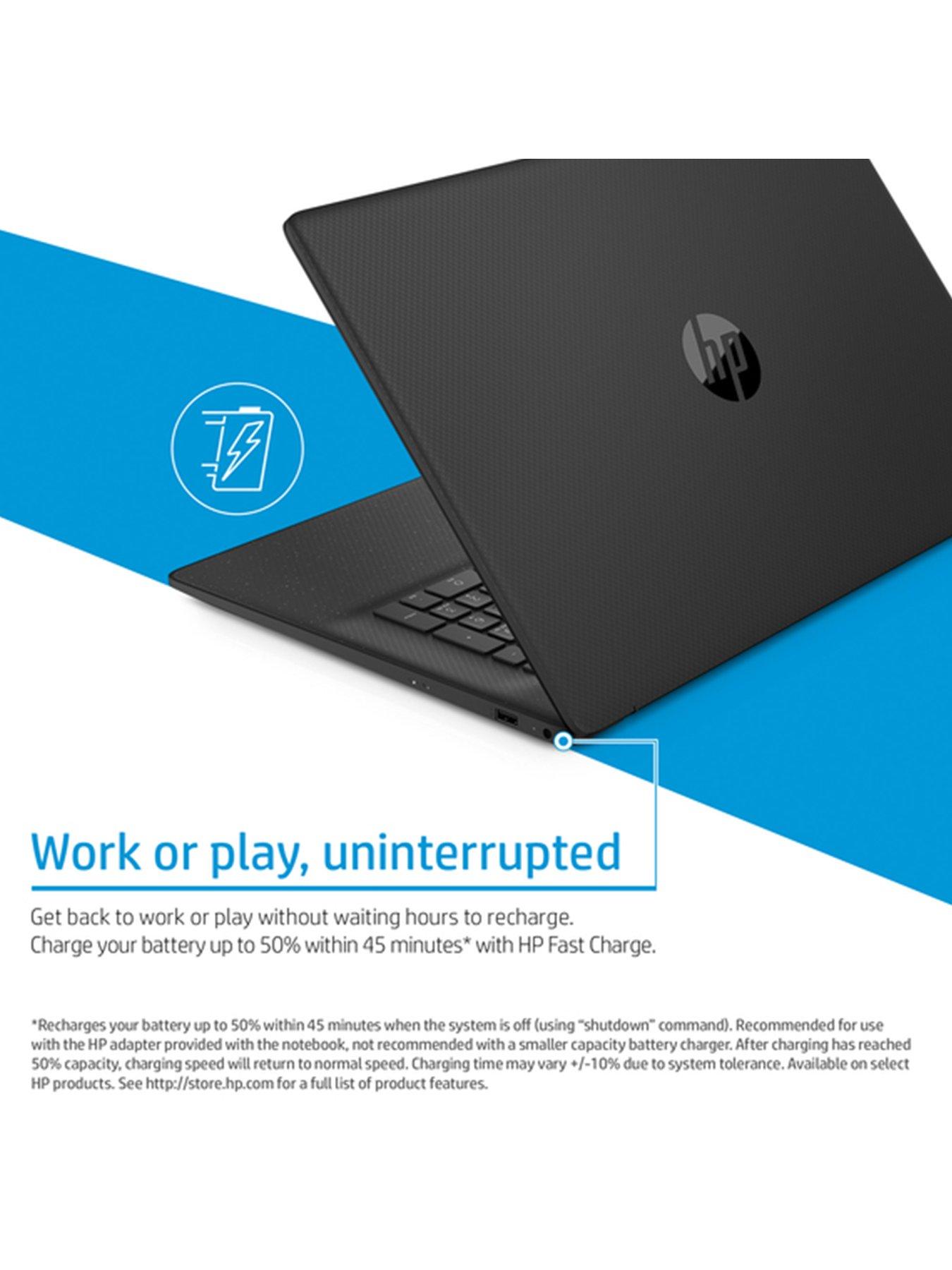 Image 5 of 7 of HP 17-cn3008na Laptop - 17.3 in - Intel&reg; N100 - 4GB RAM - 128GB - Black