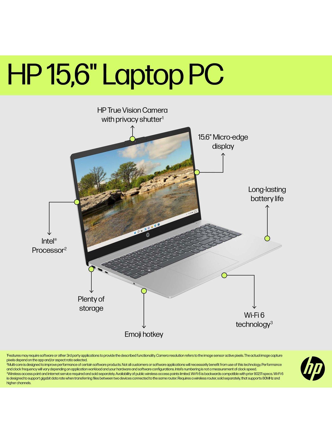 Image 3 of 7 of HP 15fd0073na Laptop - 15.6 in - Intel Core i3 - 8GB RAM - 512GB - Silver
