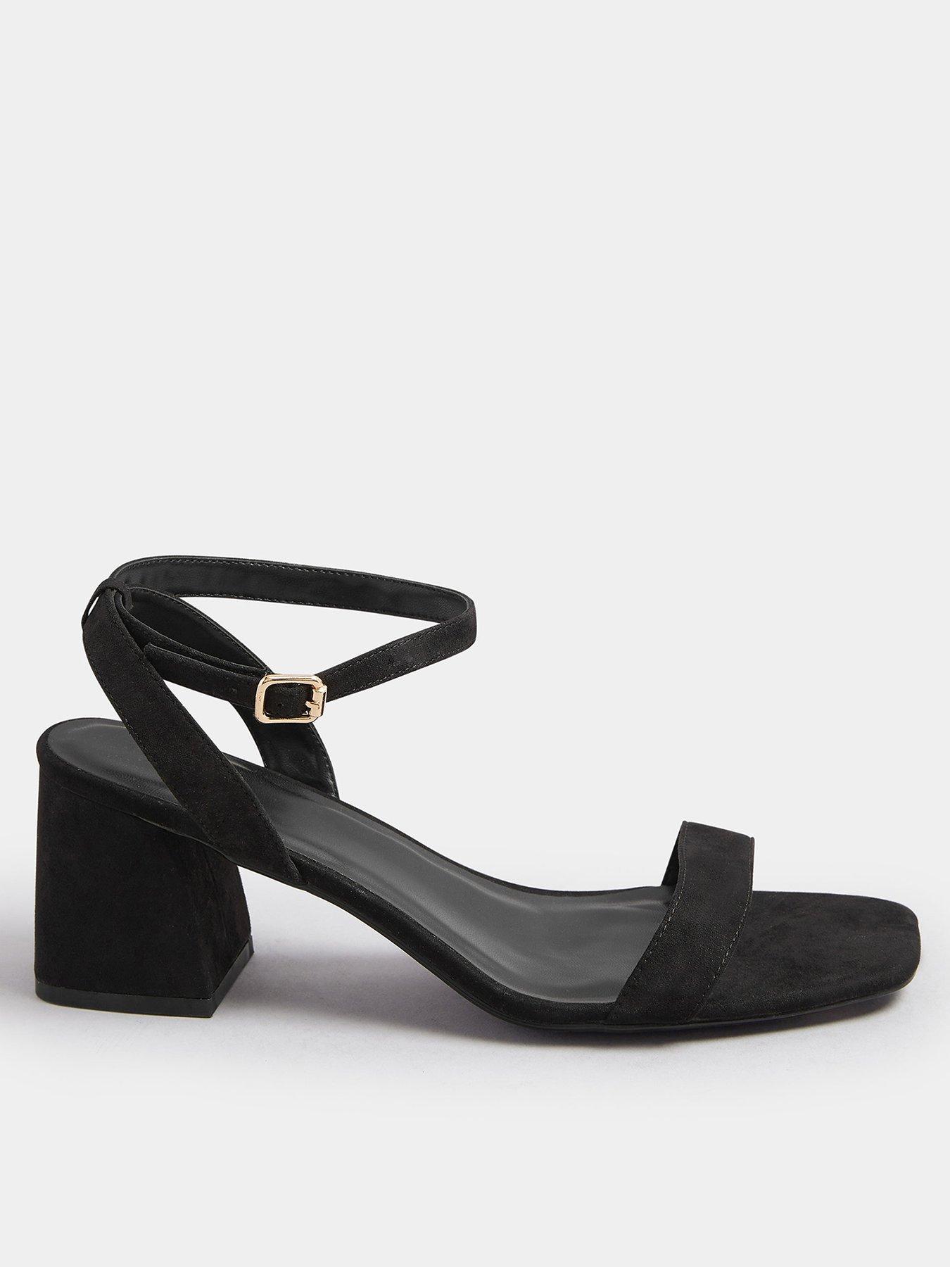undefined Extra Wide Fit Two Part Block Heel Sandal
