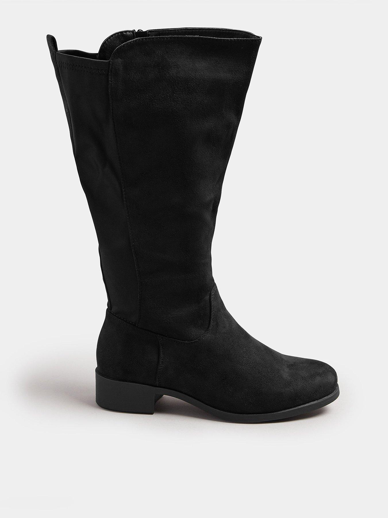 undefined Extra Wide Fit Stretch Knee High Boot - Black